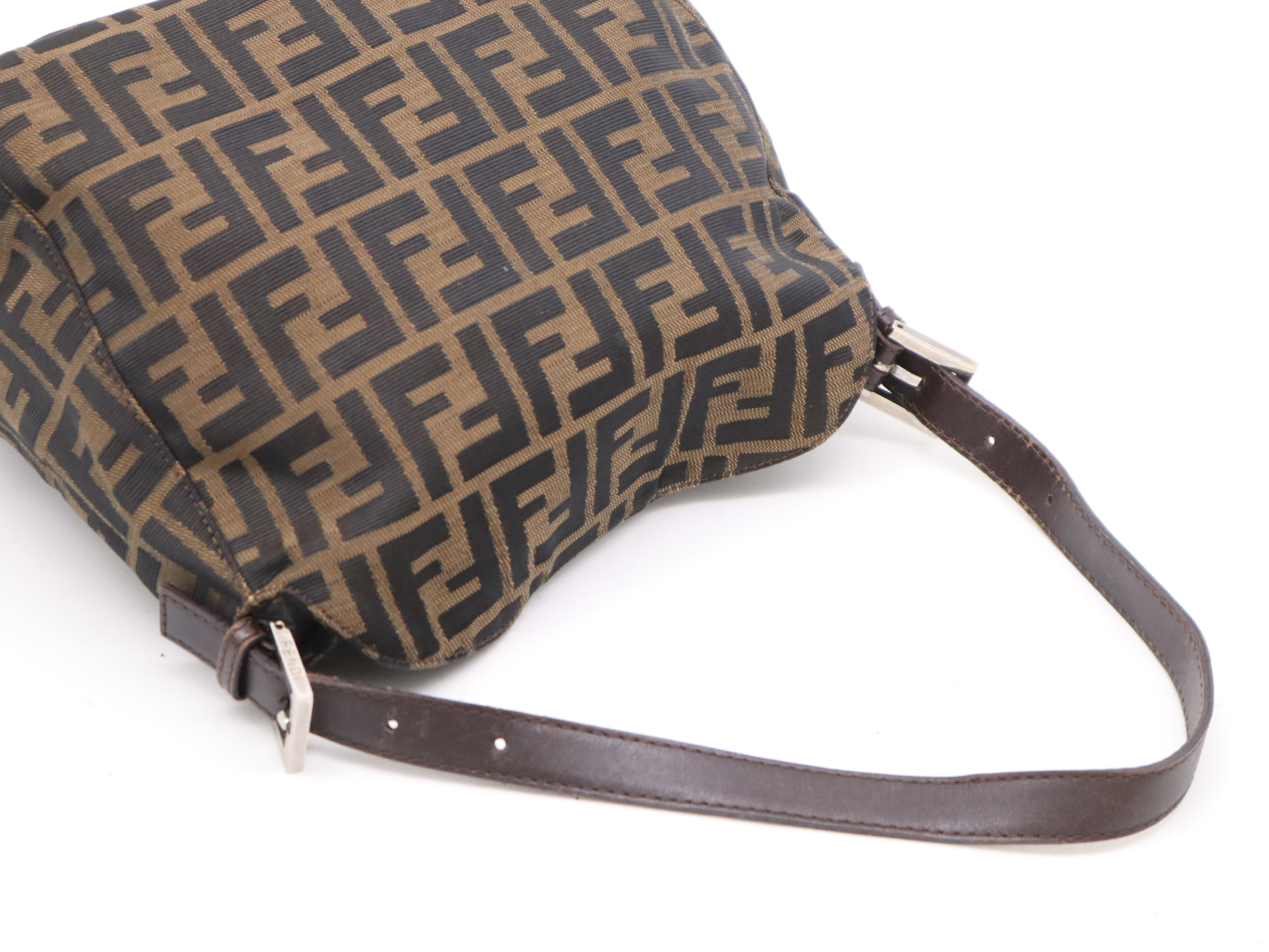 Canvas Zucca Handbag Brown SV Hardware Handbag — view 6