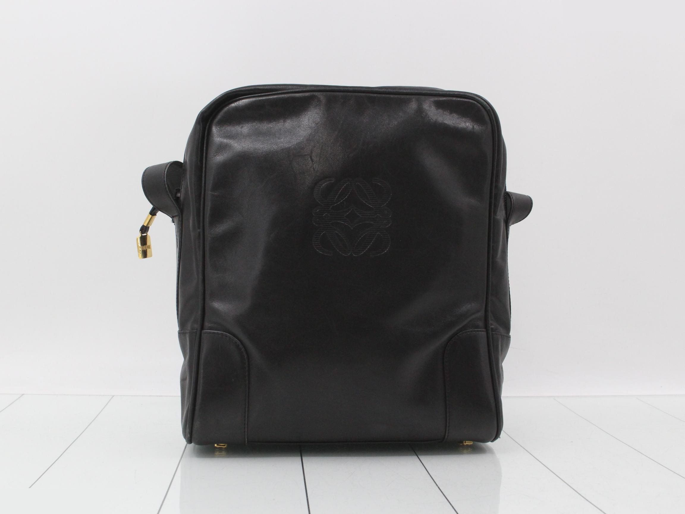 Anagram Shoulder Bag, Black — view 2