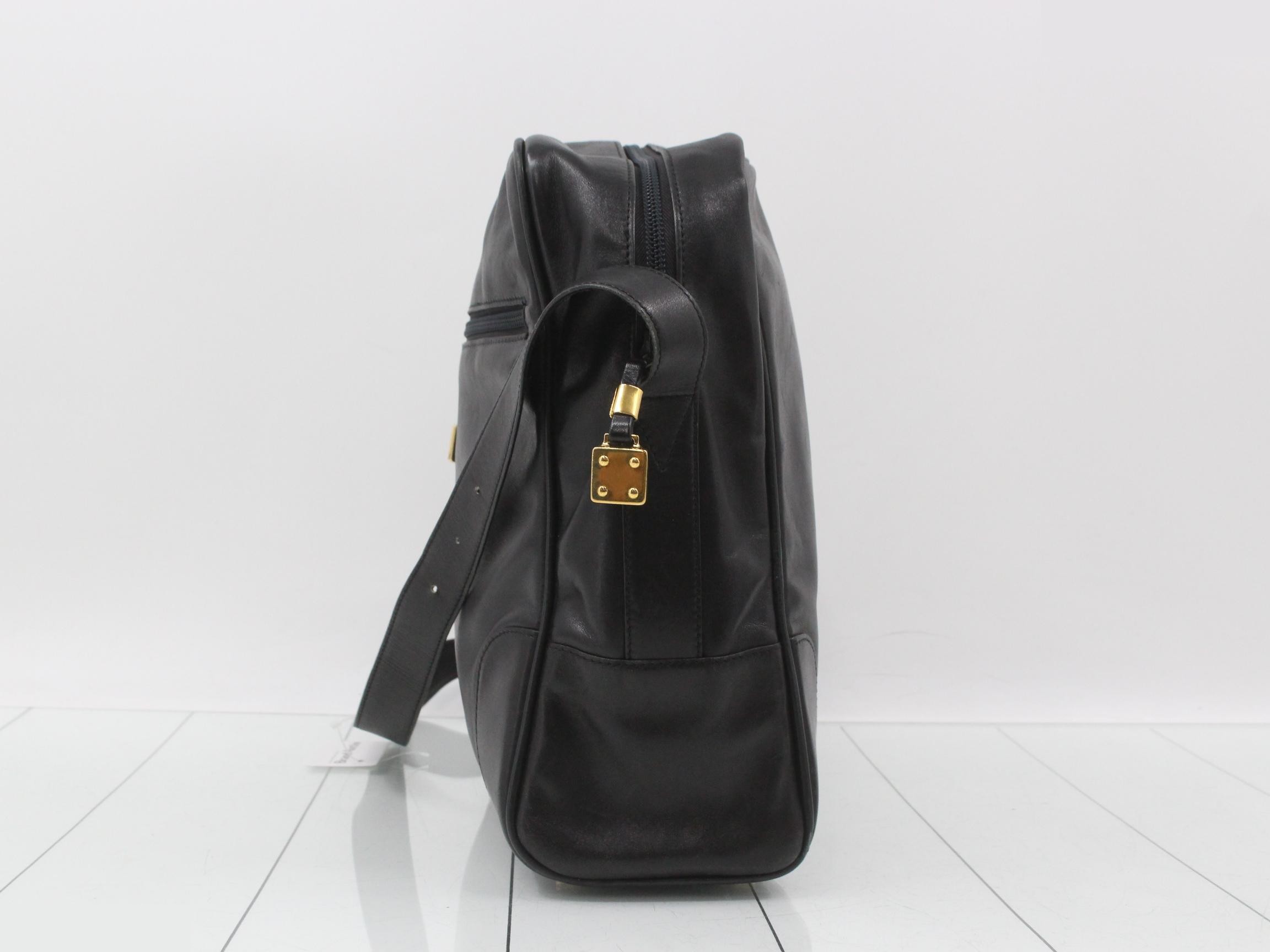 Anagram Shoulder Bag, Black — view 3