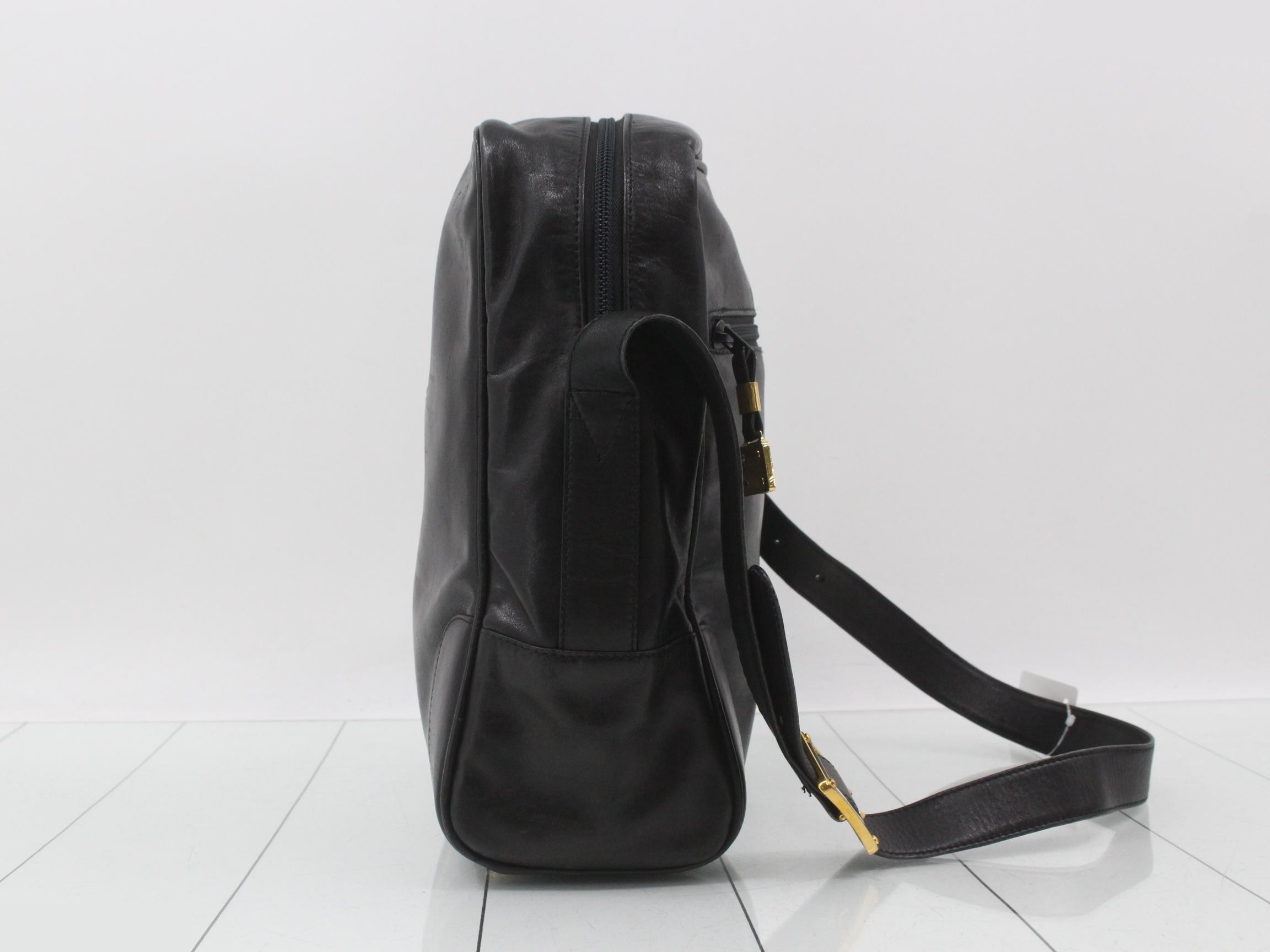 Anagram Shoulder Bag, Black — view 4