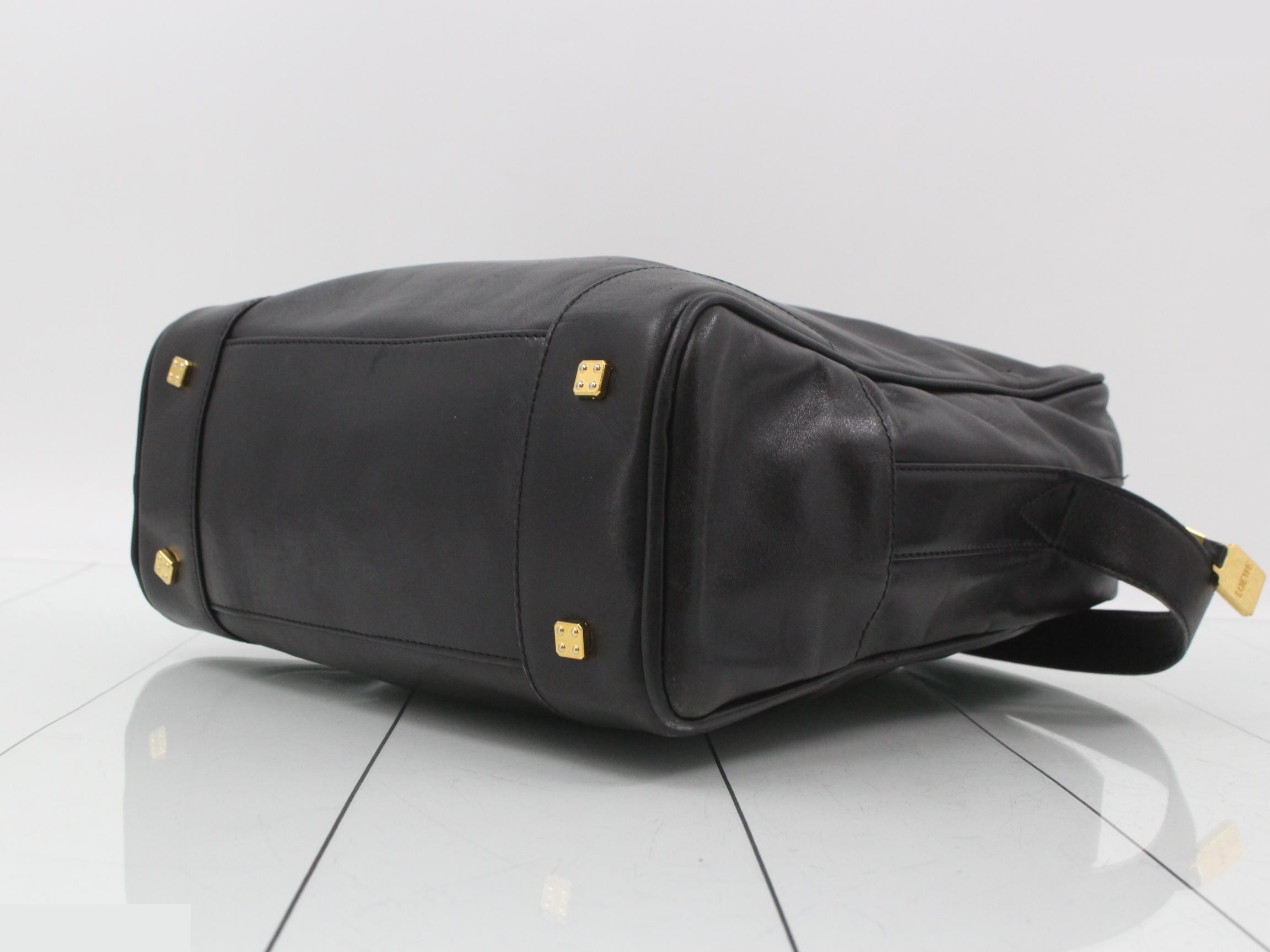 Anagram Shoulder Bag, Black — view 6