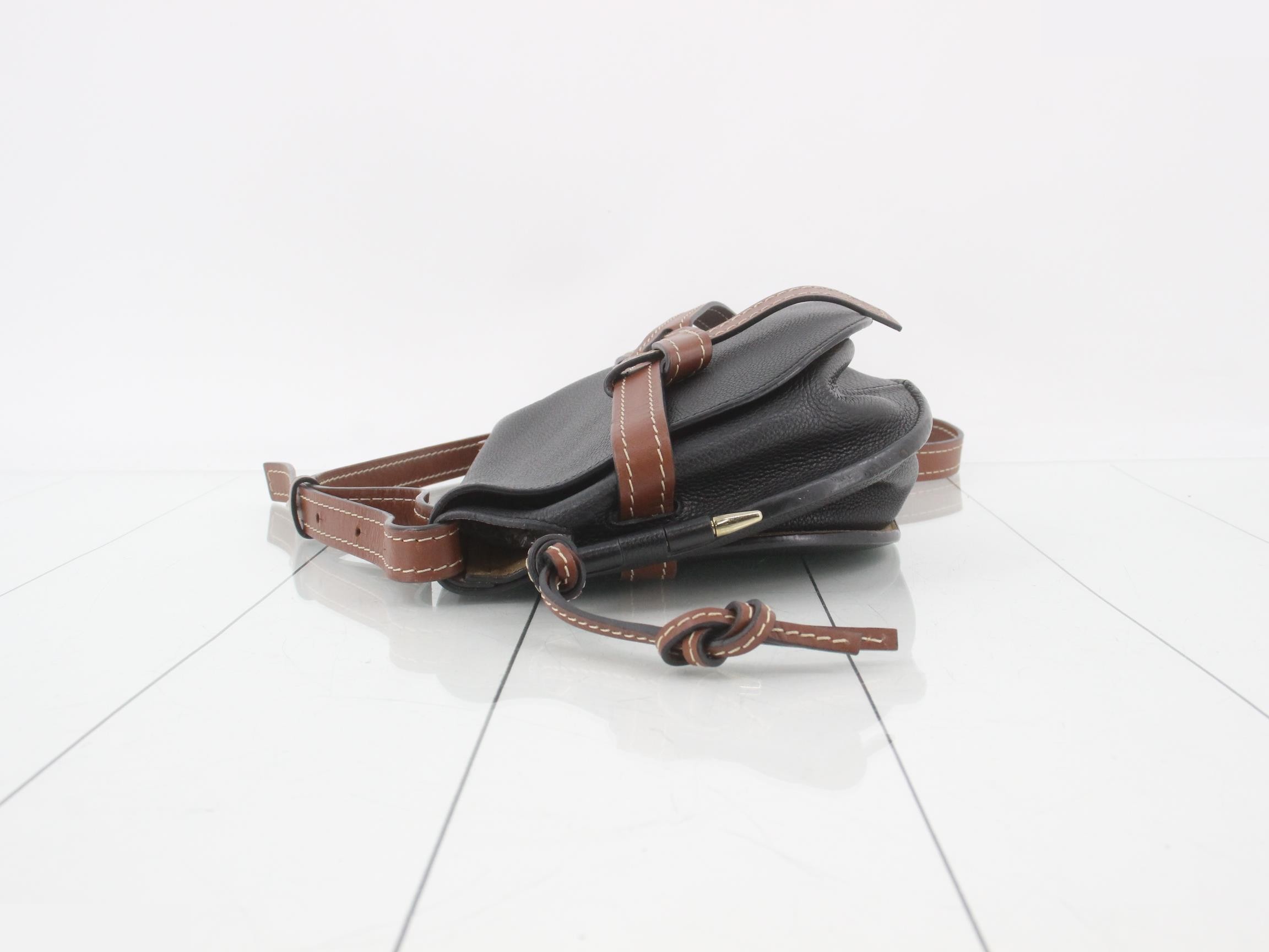 Gate Bag Leather Shoulder Bag, Two-Tone — view 4