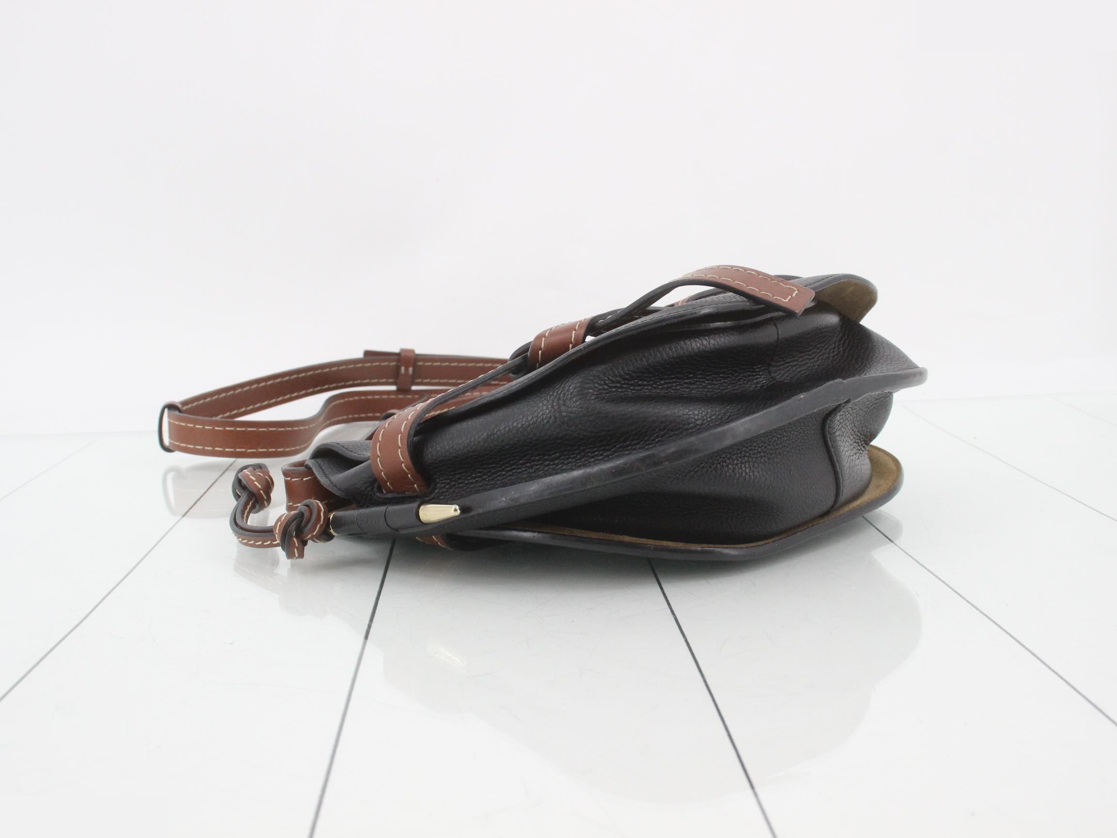 Gate Bag Leather Shoulder Bag, Two-Tone — view 5