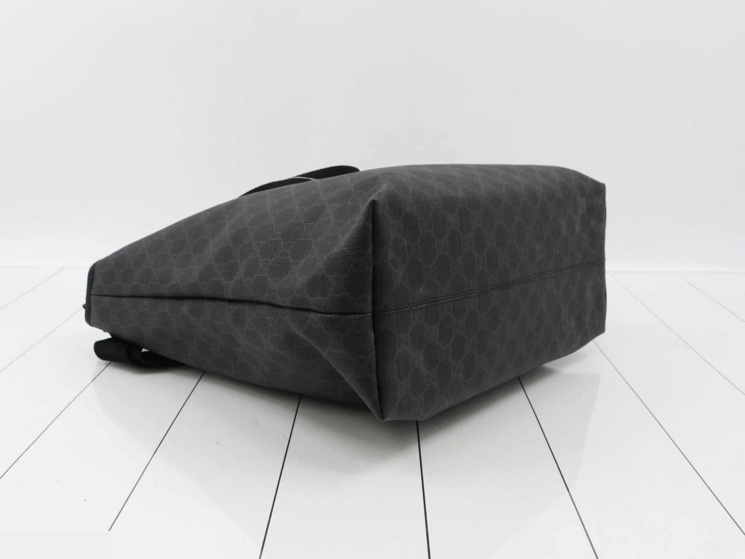 GG pattern 2-way tote bag with ST logo, black — view 5