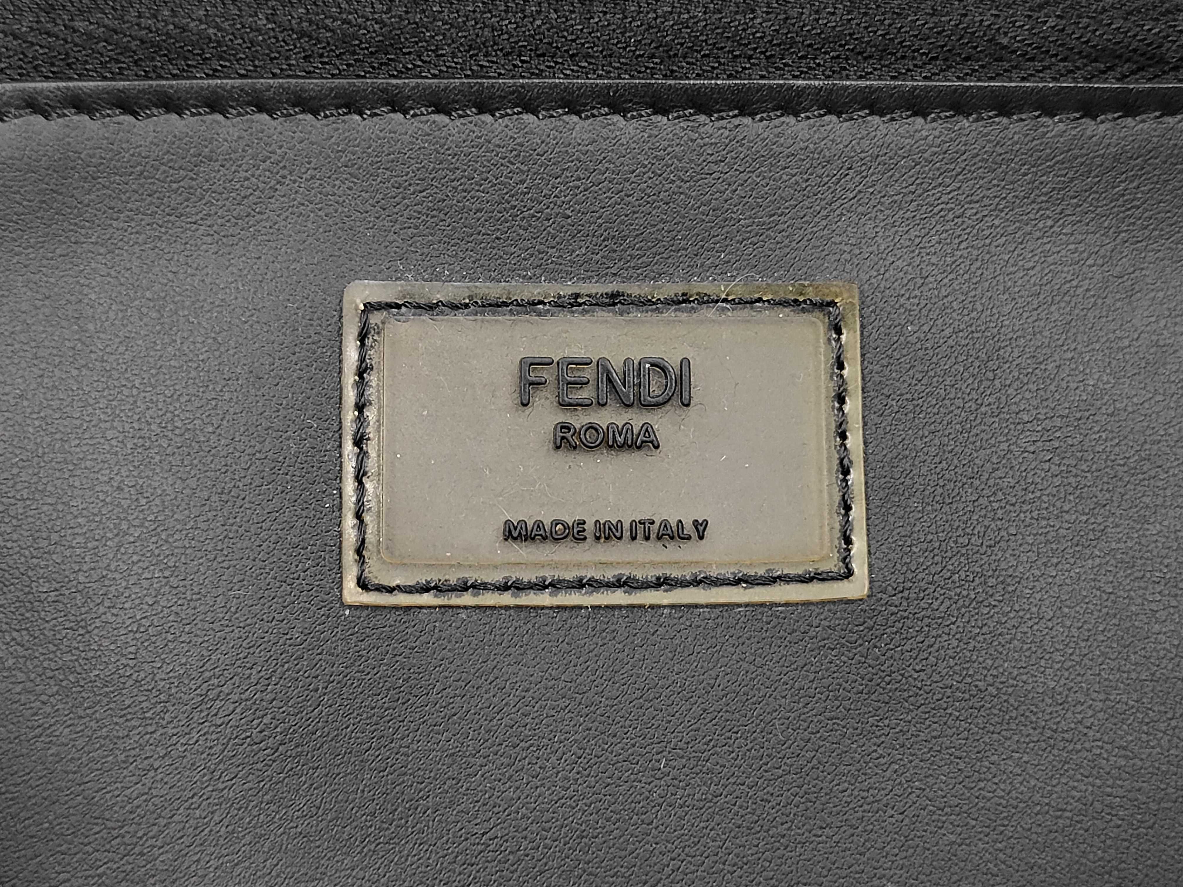 Pequin Stripe Nylon Black Vertical Tote Bag — view 10