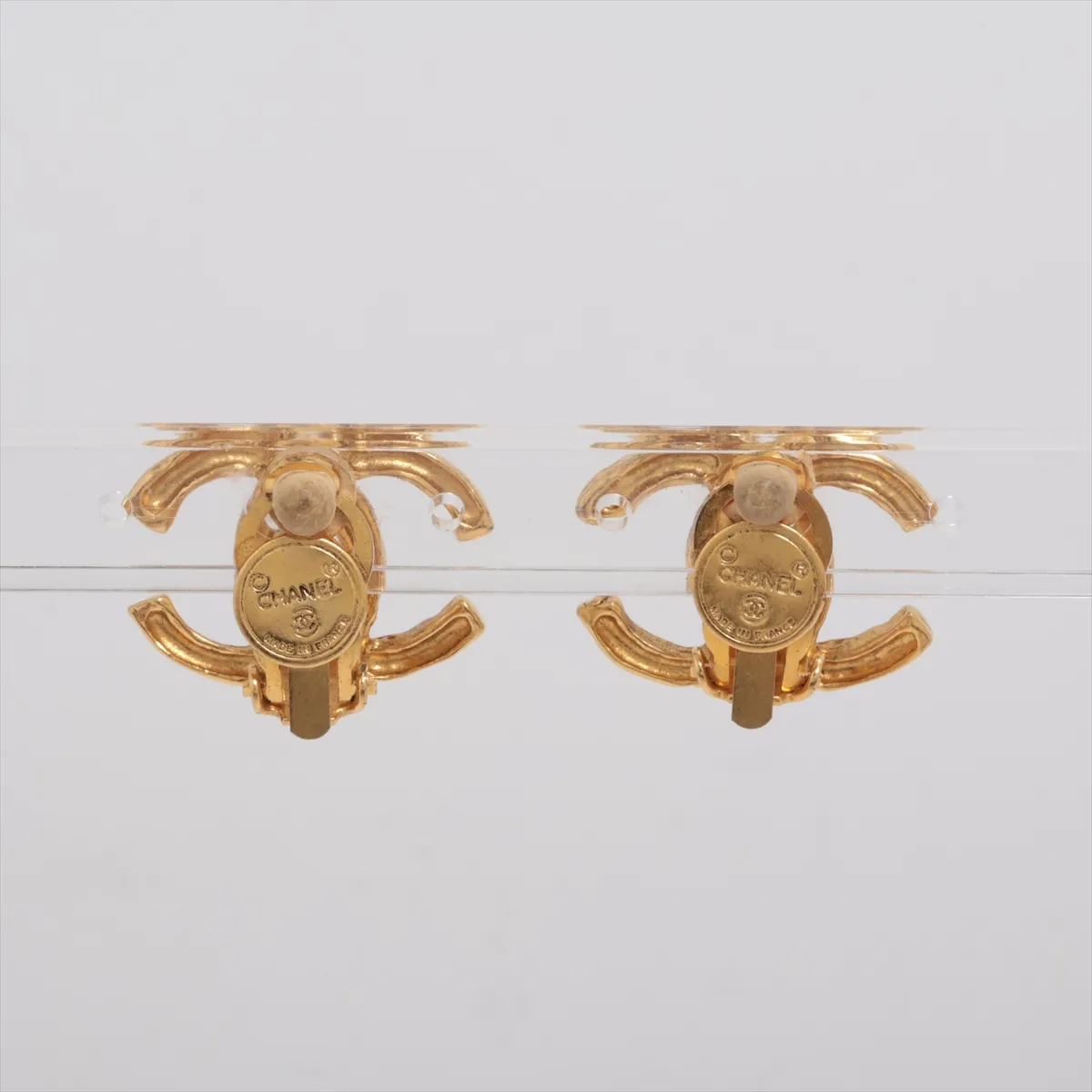 Coco Mark Earrings (Pair), GP Gold. — view 2