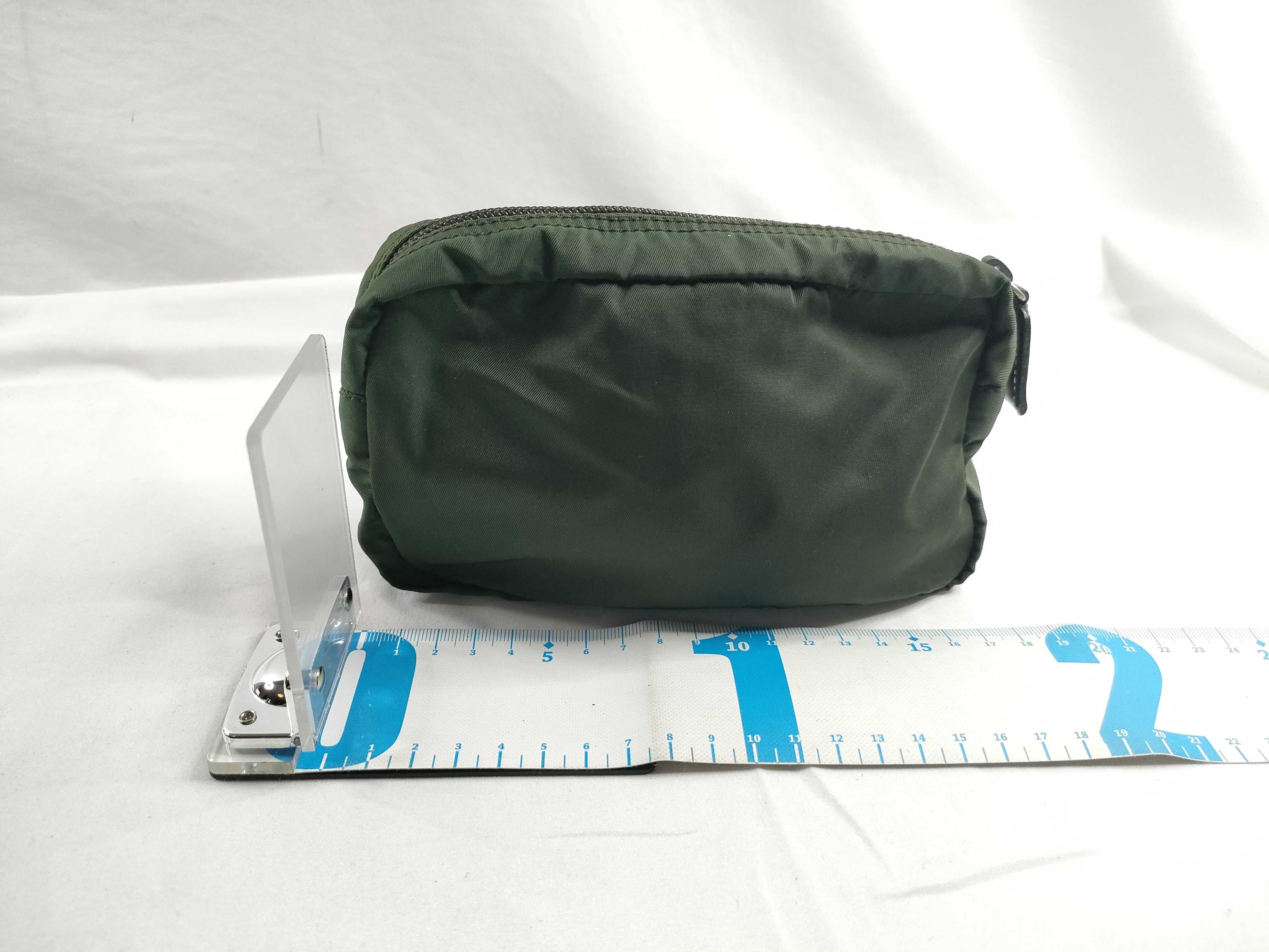 Nylon Prada Triangle Logo Nylon Pouch — view 2