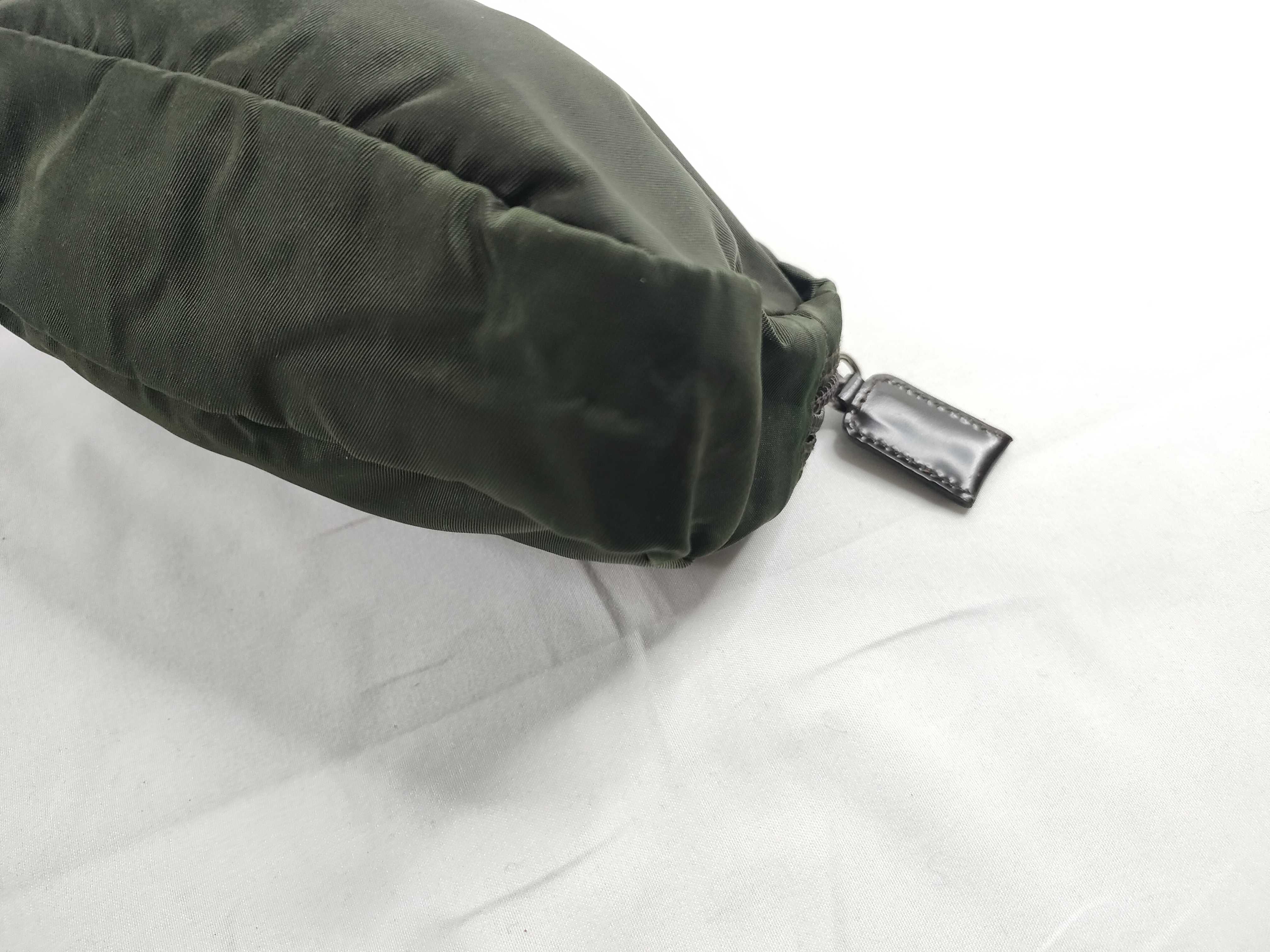 Nylon Prada Triangle Logo Nylon Pouch — view 5