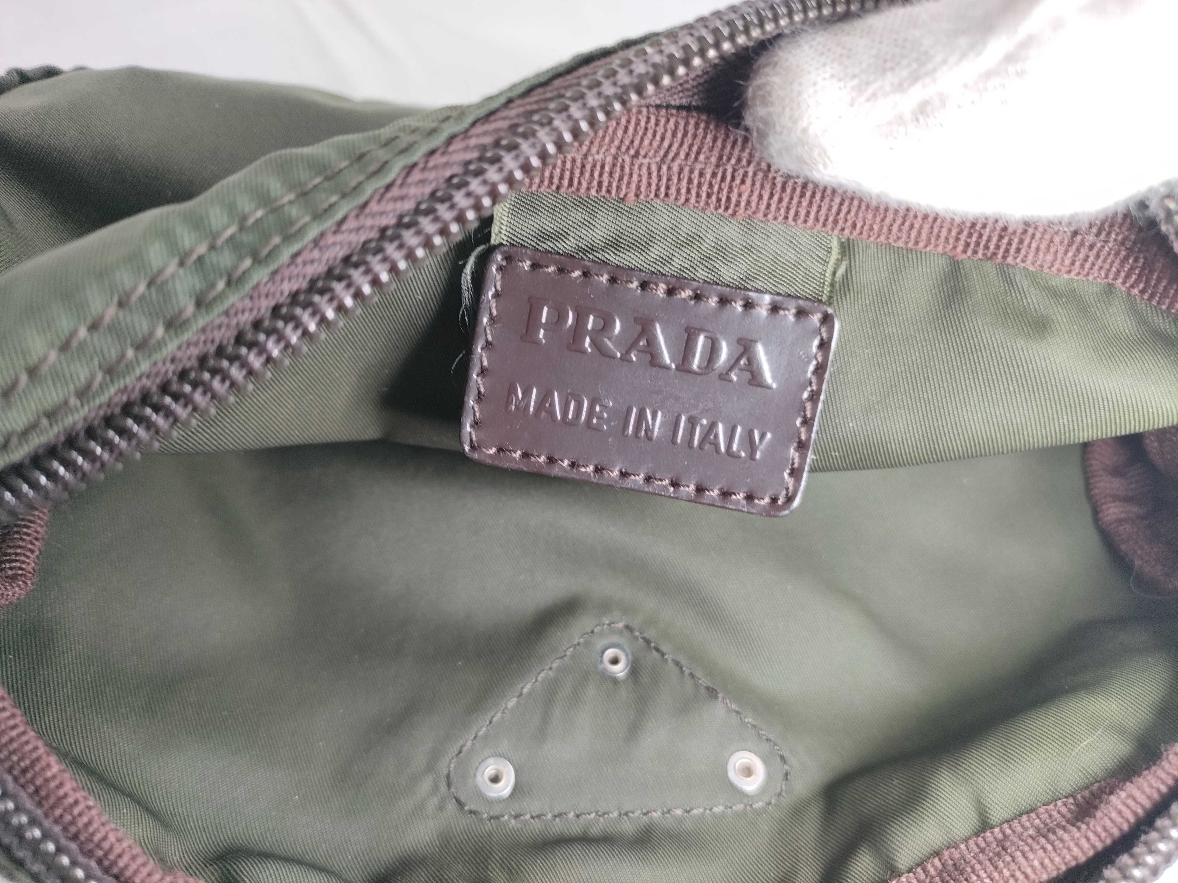 Nylon Prada Triangle Logo Nylon Pouch — view 9