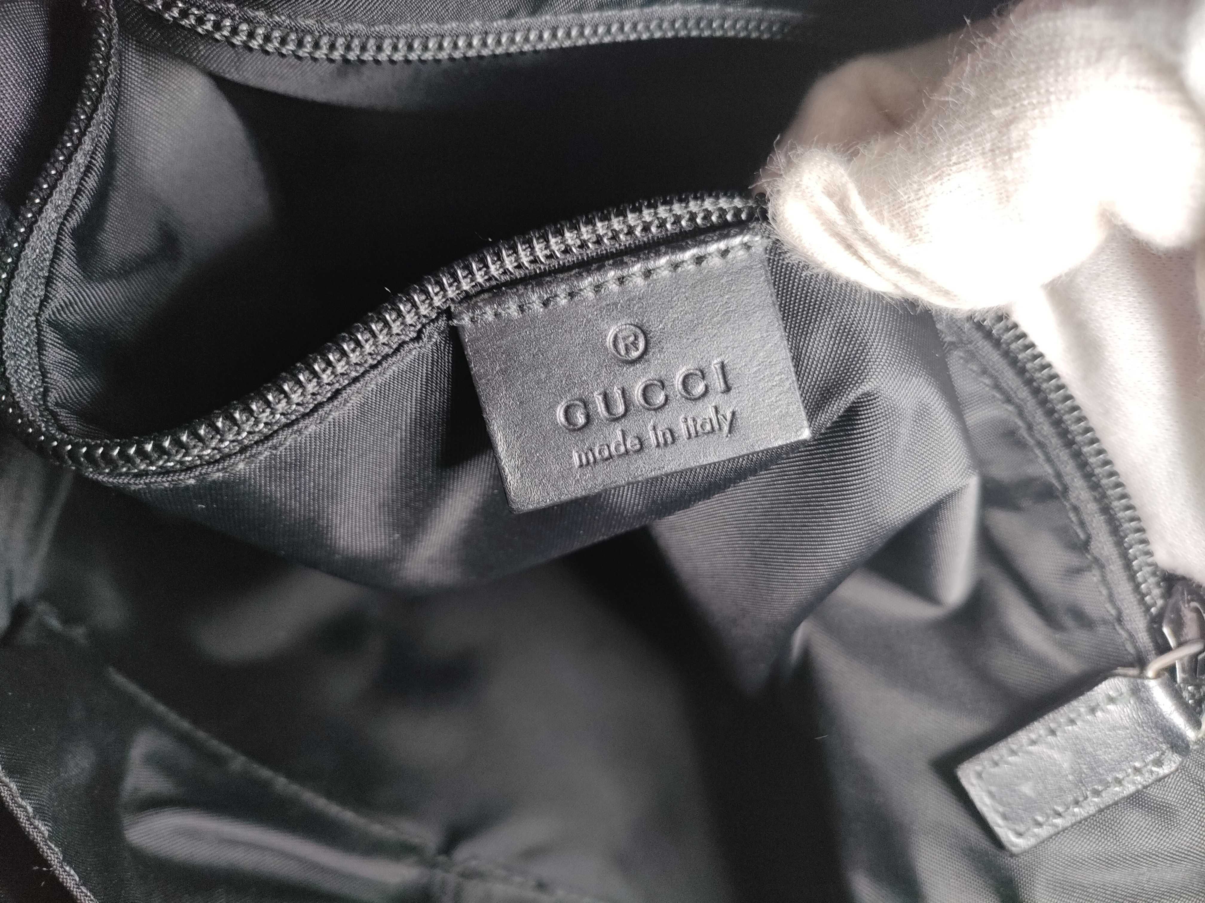 GG Supreme Black Canvas Crossbody Bag Shoulder Bag — view 13