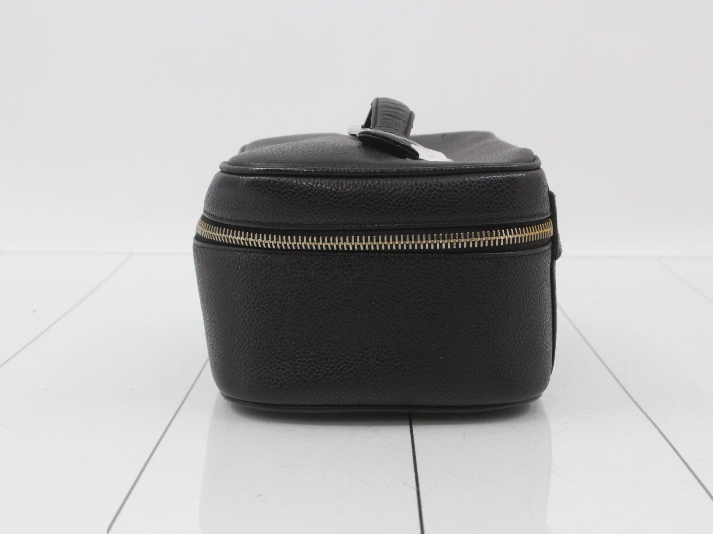 Vanity Handbag, Black, Caviar Leather — view 3