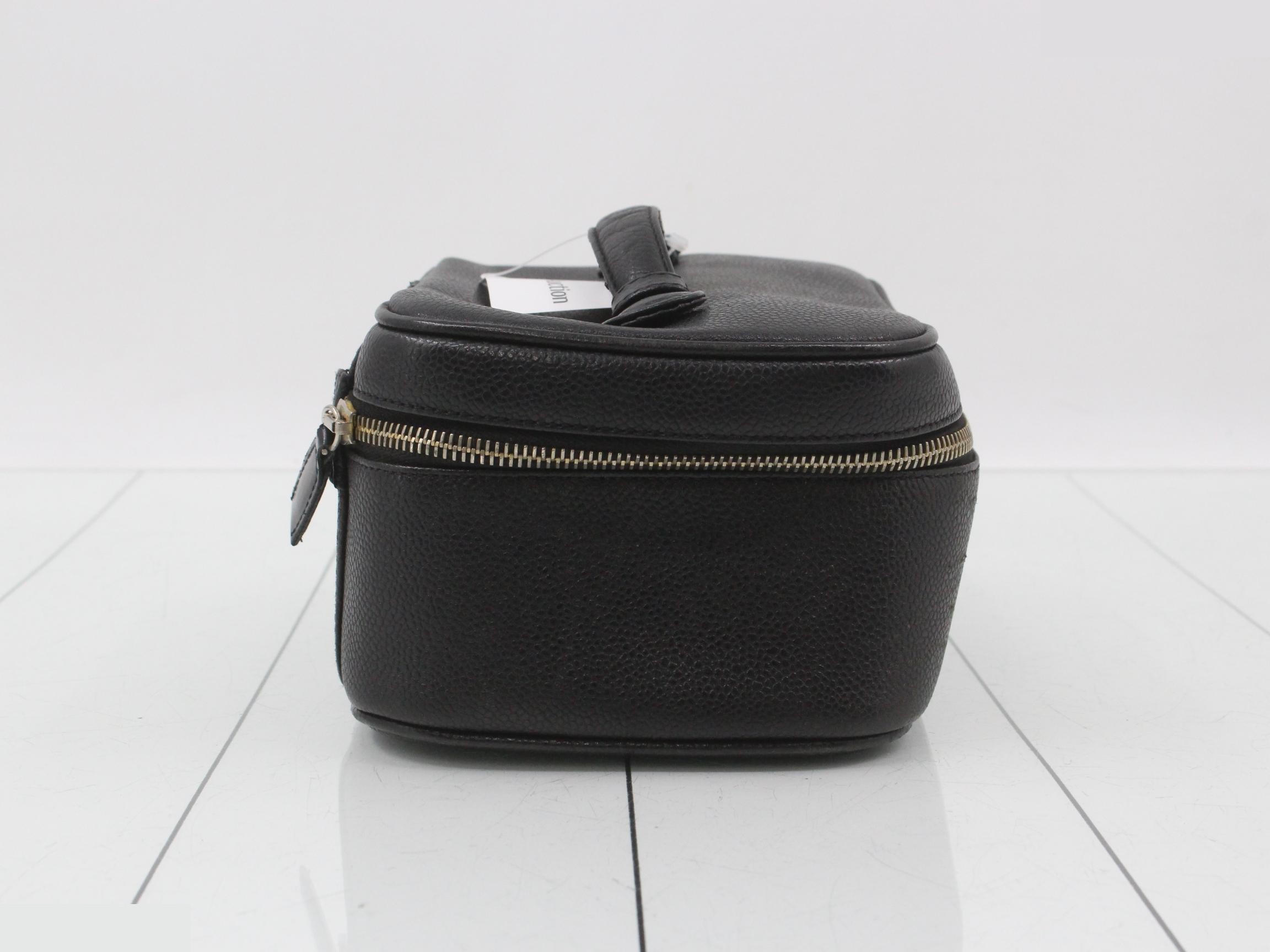 Vanity Handbag, Black, Caviar Leather — view 4