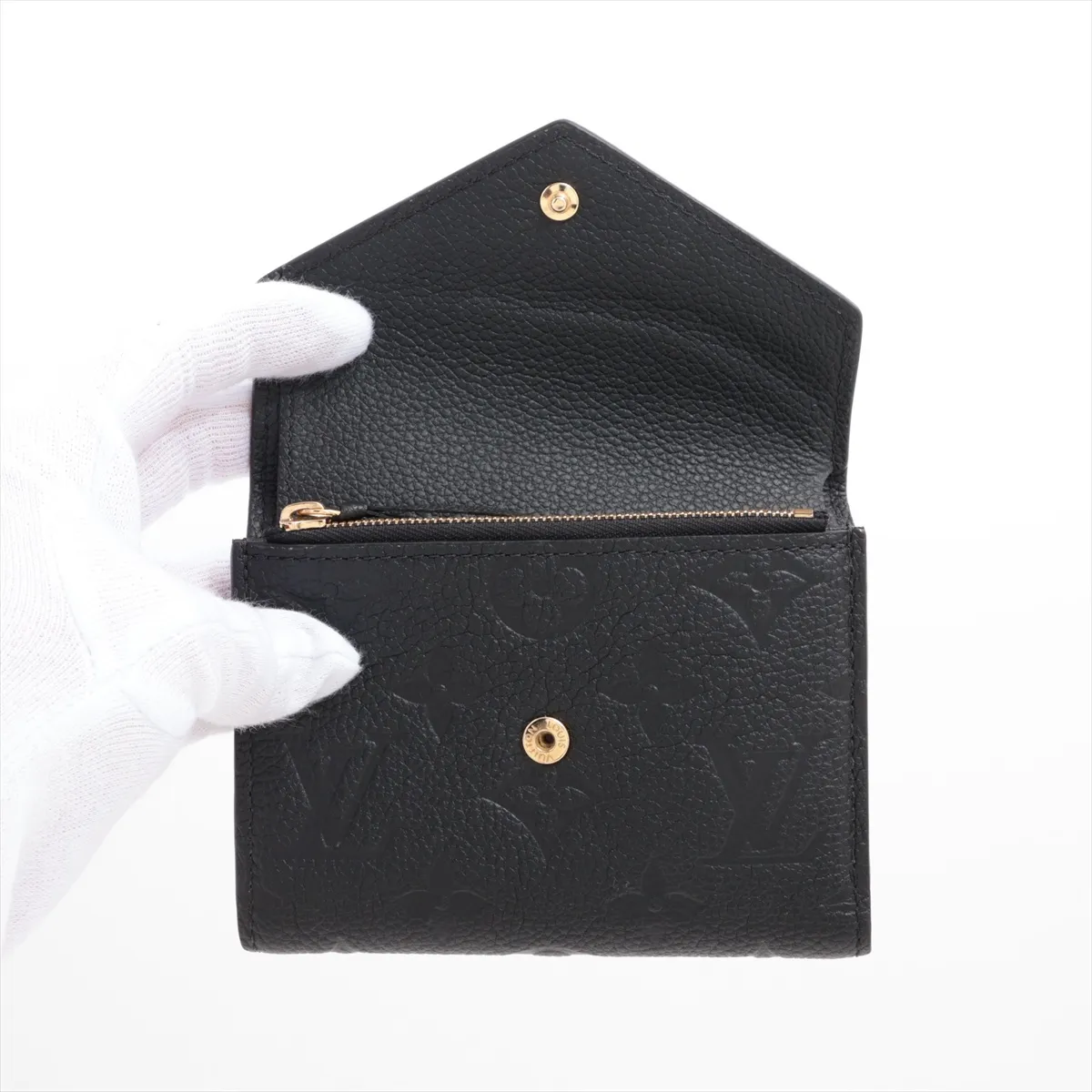 Empreinte Portefeuille Victorine M64060 Noir Compact Wallet RFID Reactive — view 3