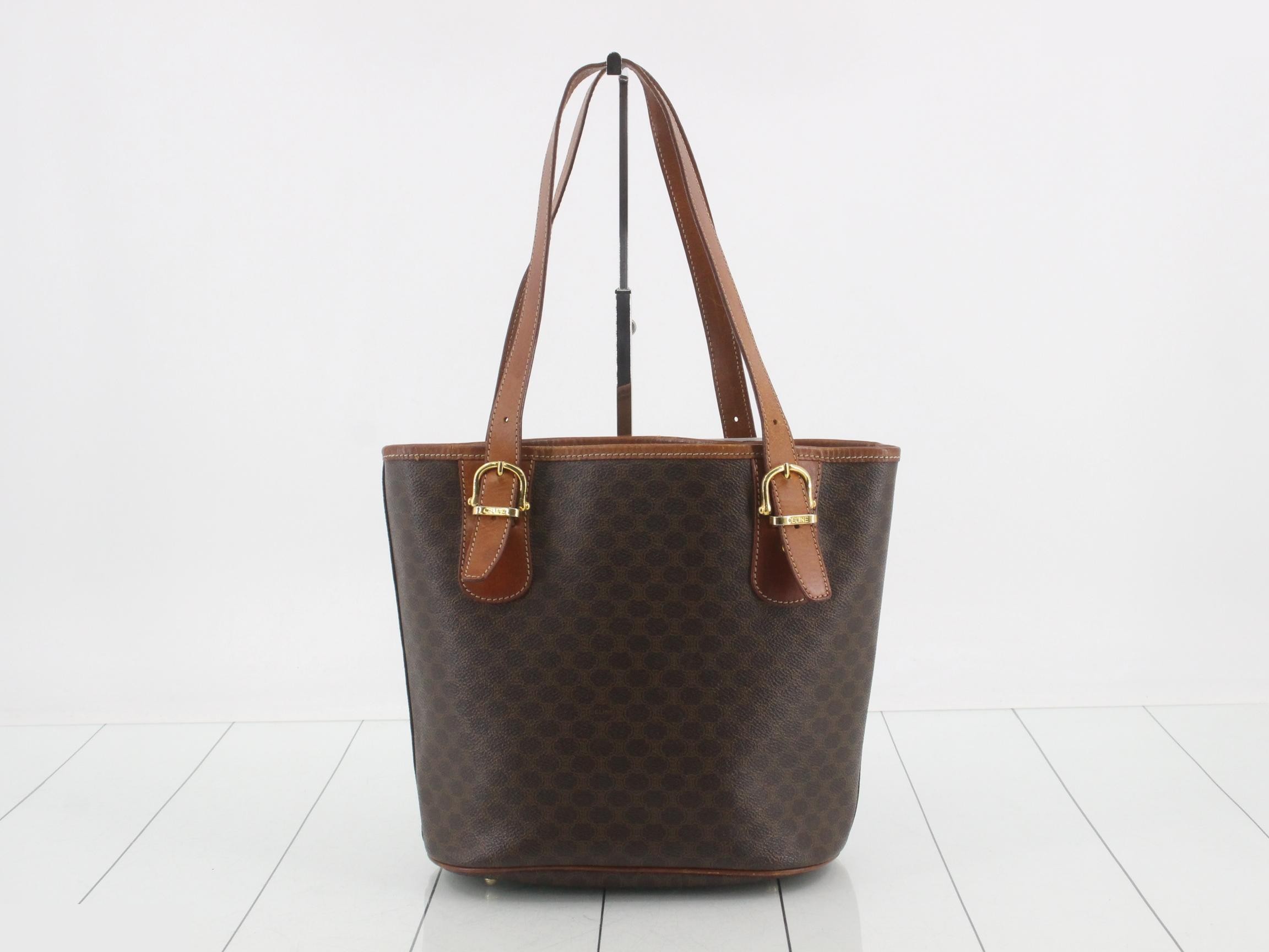 Macadam PVC Tote Bag, Brown — view 2
