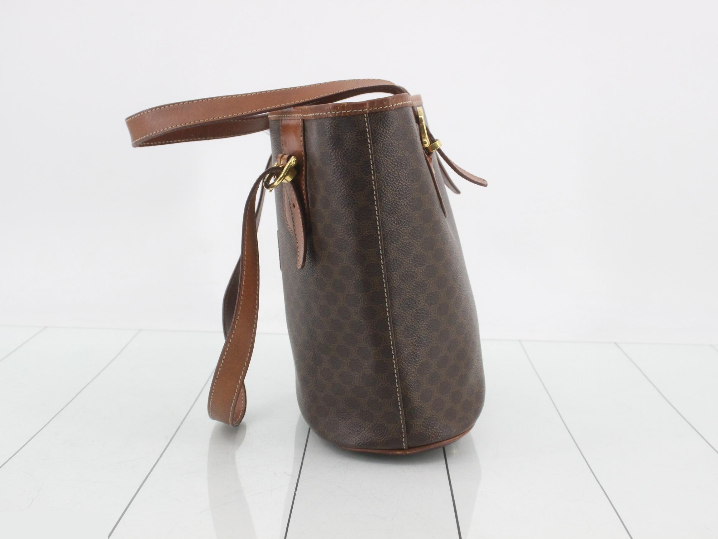 Macadam PVC Tote Bag, Brown — view 3