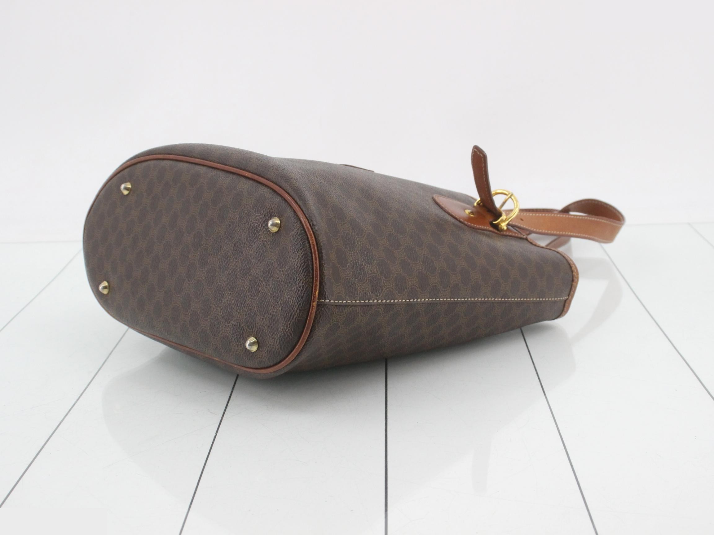 Macadam PVC Tote Bag, Brown — view 6