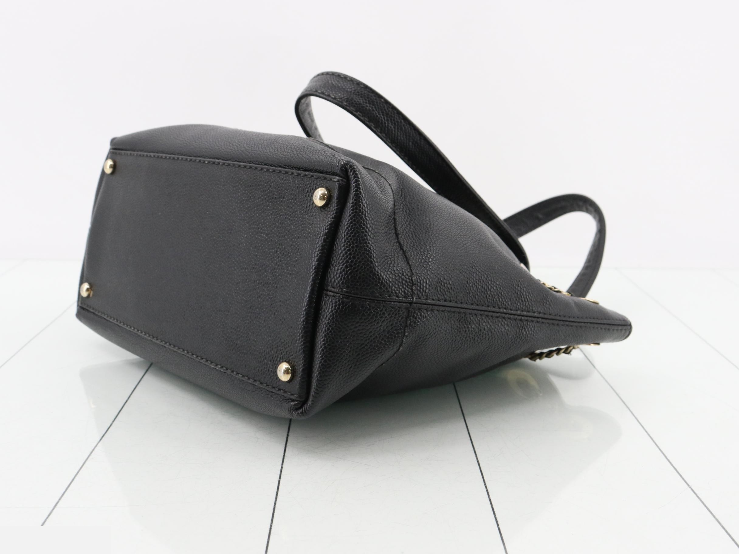 Coco Mark Semi-Shoulder Bag, Black — view 6