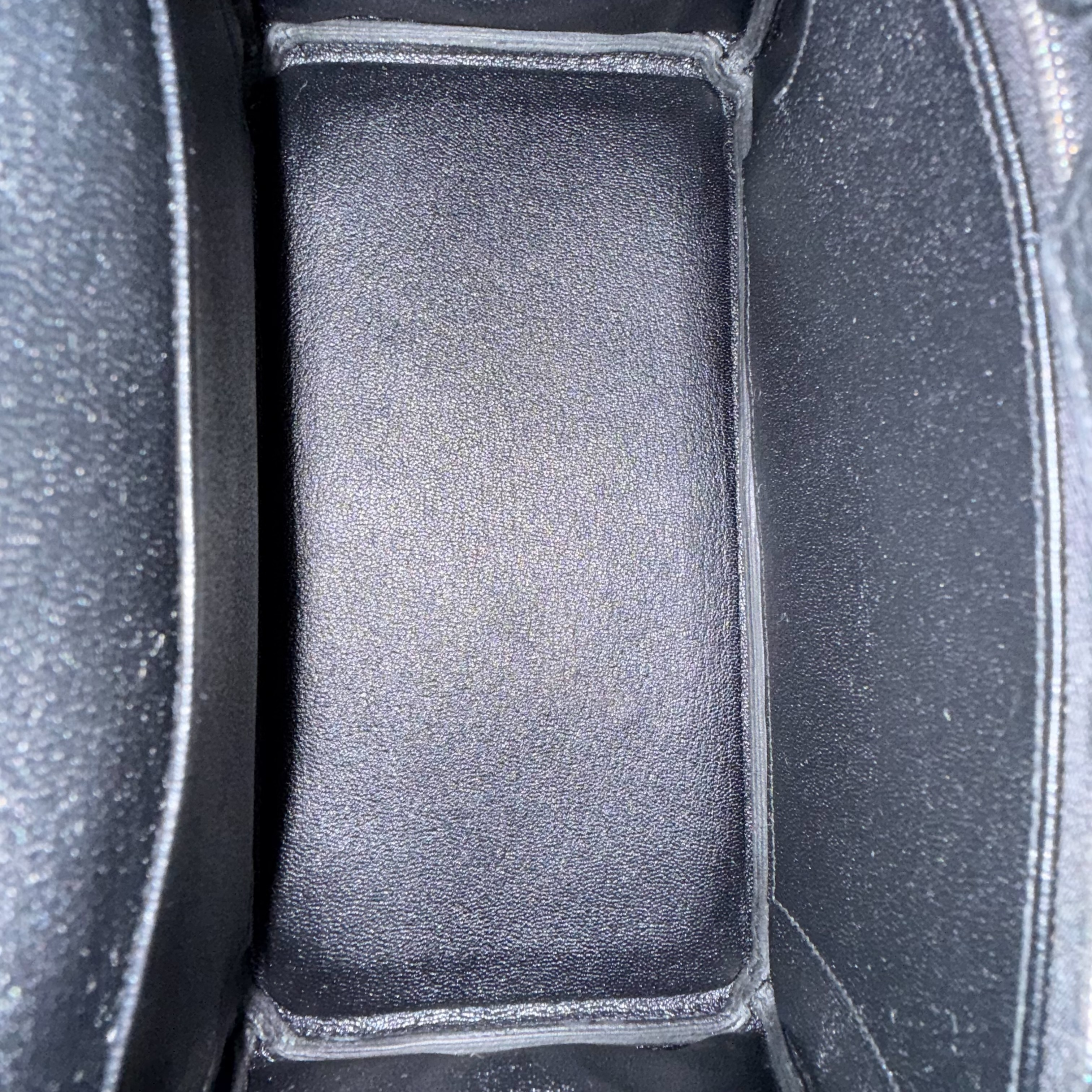 Birkin 25 Black Togo Leather, Silver Hardware, G Stamp Handbag — view 13