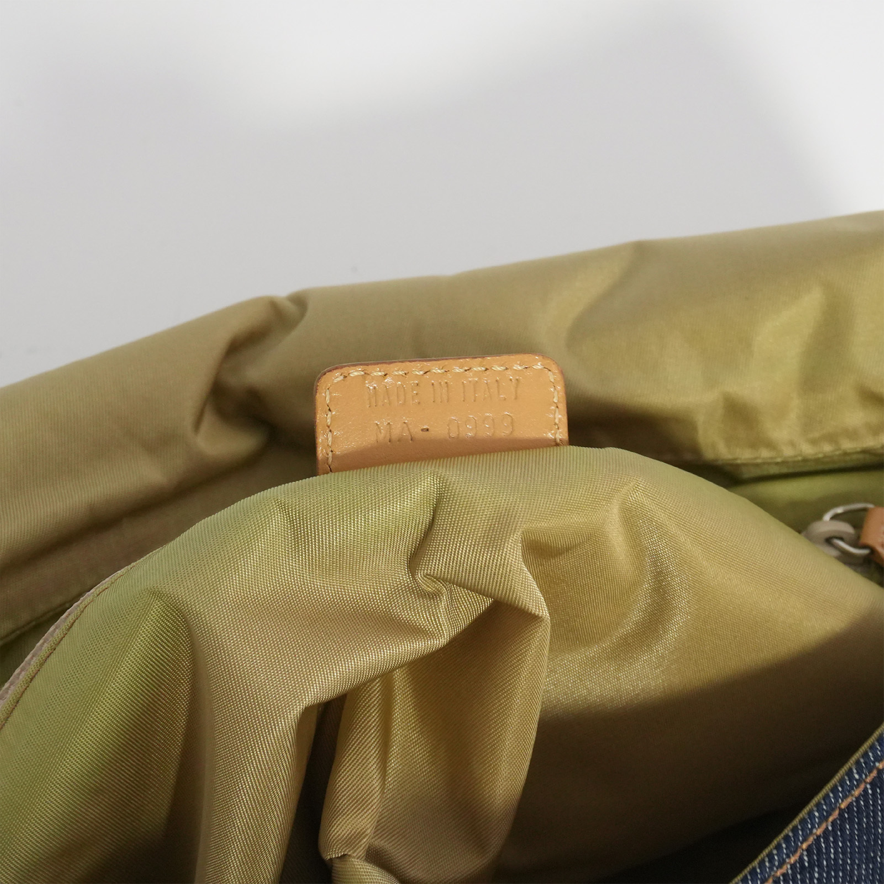 Malice Pearl Denim Leather Shoulder Bag — view 7