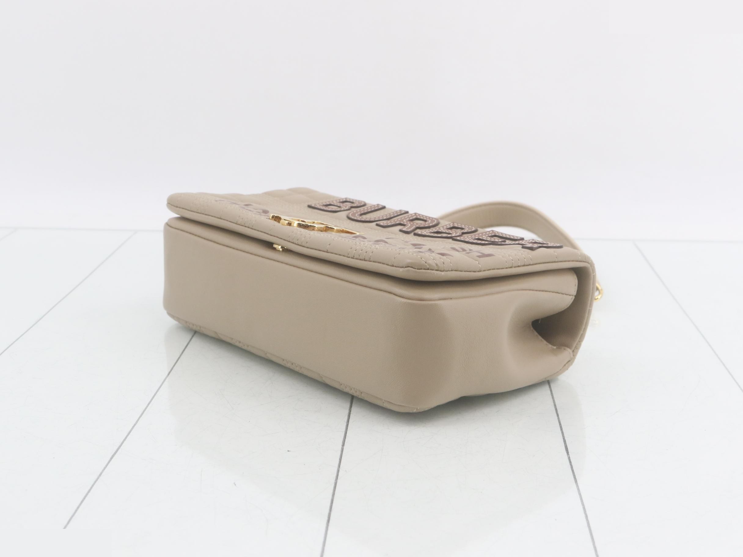 Chain shoulder bag, beige — view 6