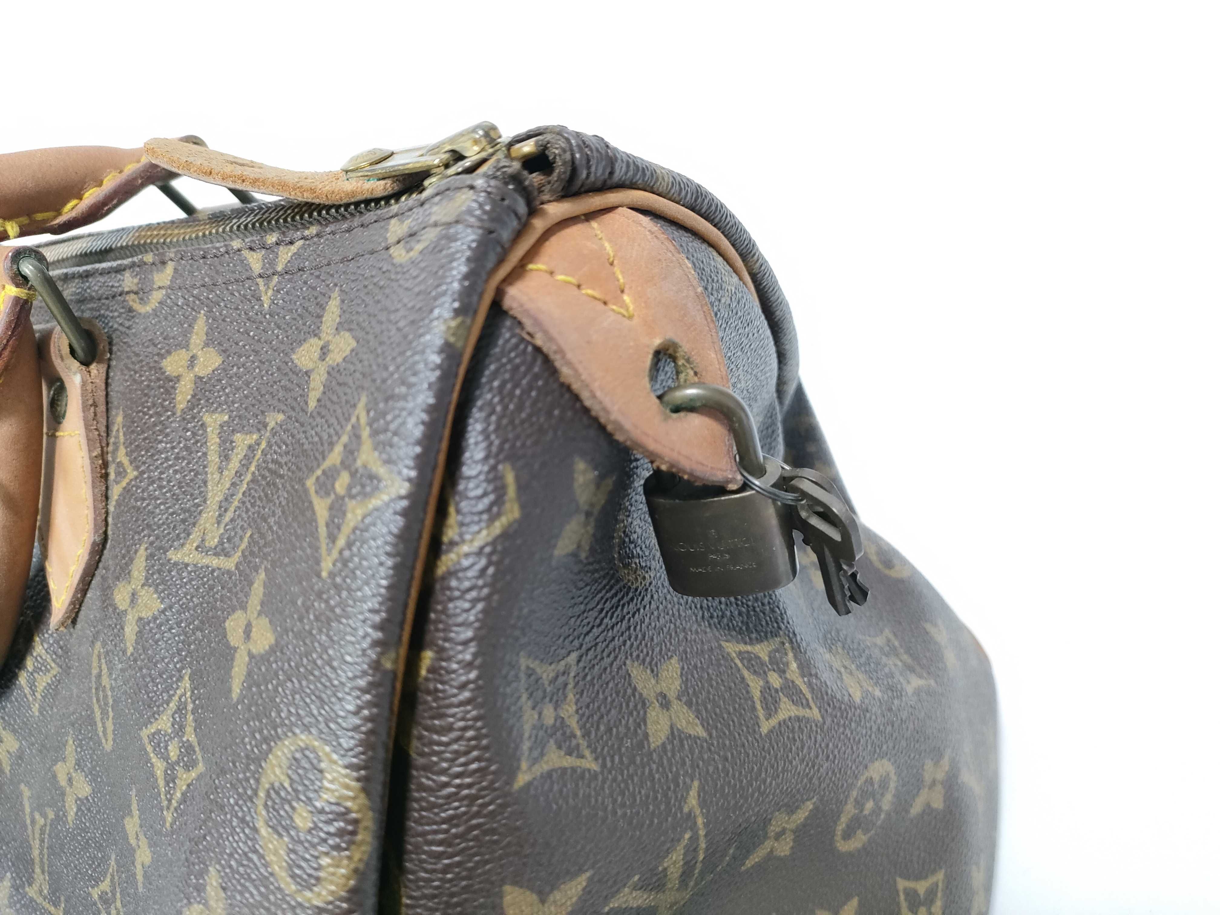 Monogram Speedy 35 Handbag with Padlock — view 7