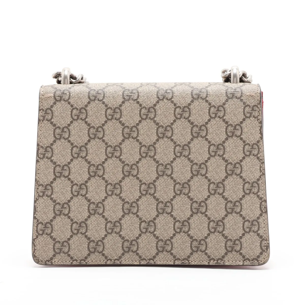 GG Supreme Dionysus PVC x Suede Chain Shoulder Bag Beige x Red — view 2