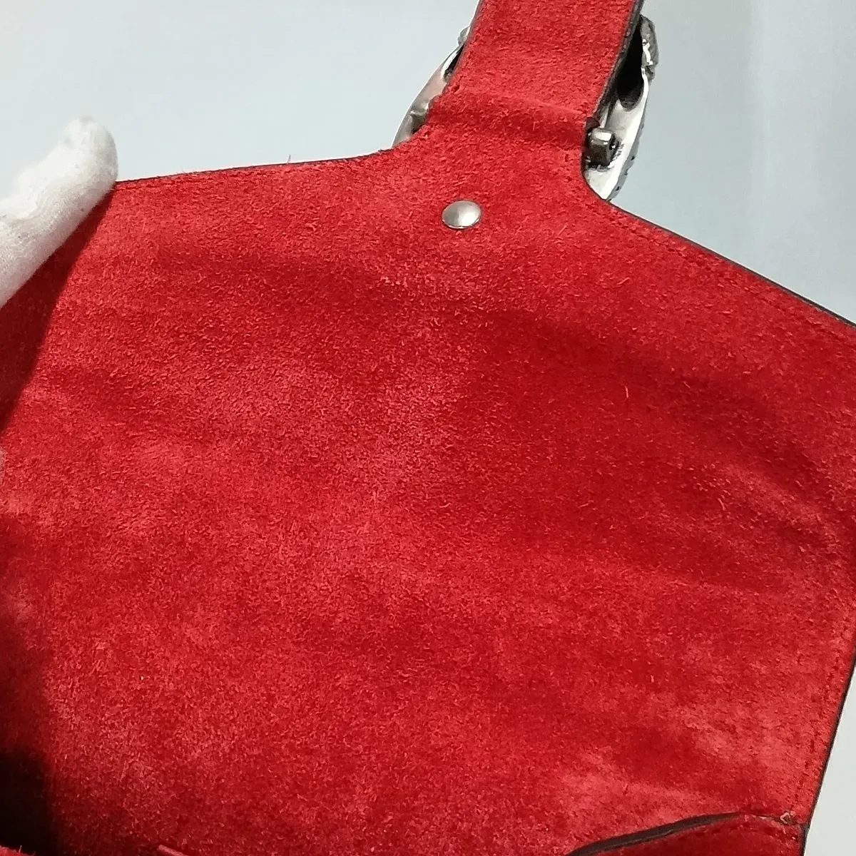 GG Supreme Dionysus PVC x Suede Chain Shoulder Bag Beige x Red — view 15