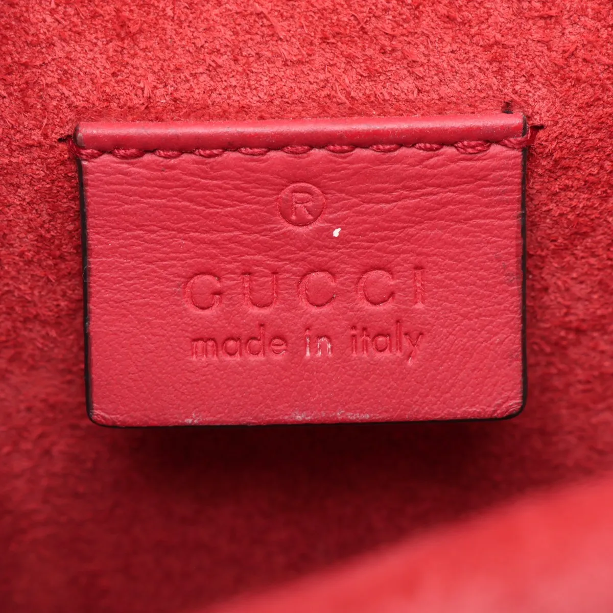 GG Supreme Dionysus PVC x Suede Chain Shoulder Bag Beige x Red — view 9