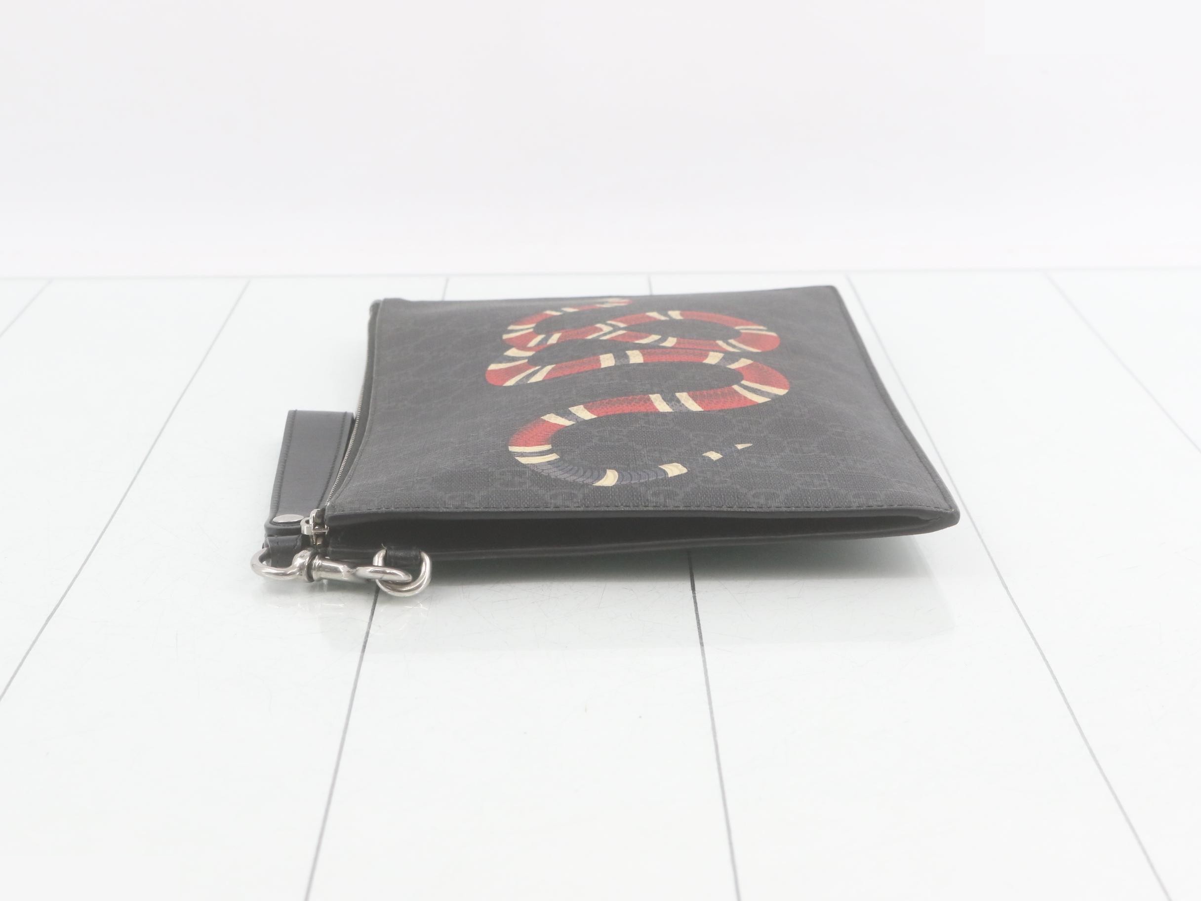 GG Supreme Kingsnake PVC Clutch Bag — view 4