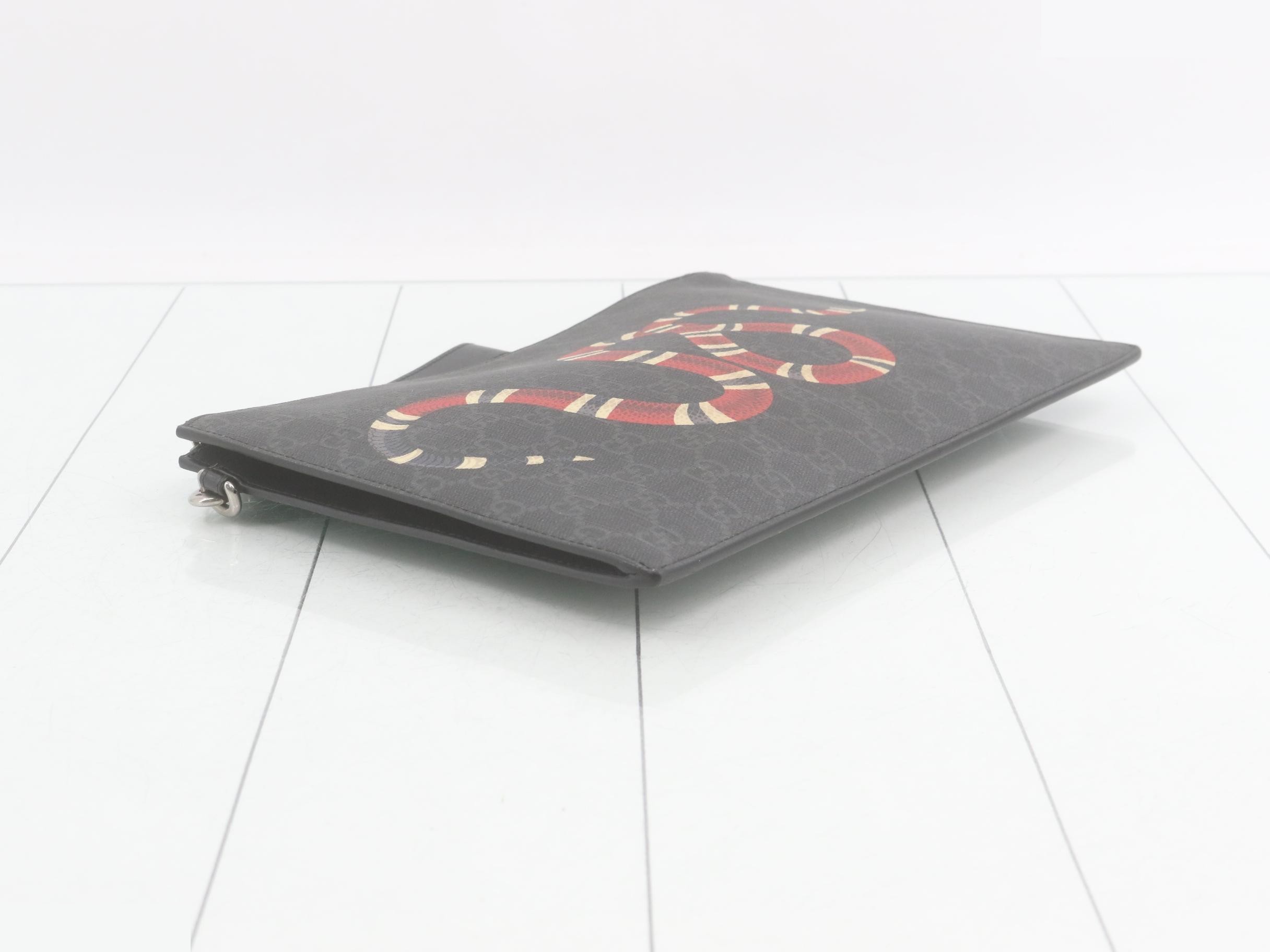 GG Supreme Kingsnake PVC Clutch Bag — view 5