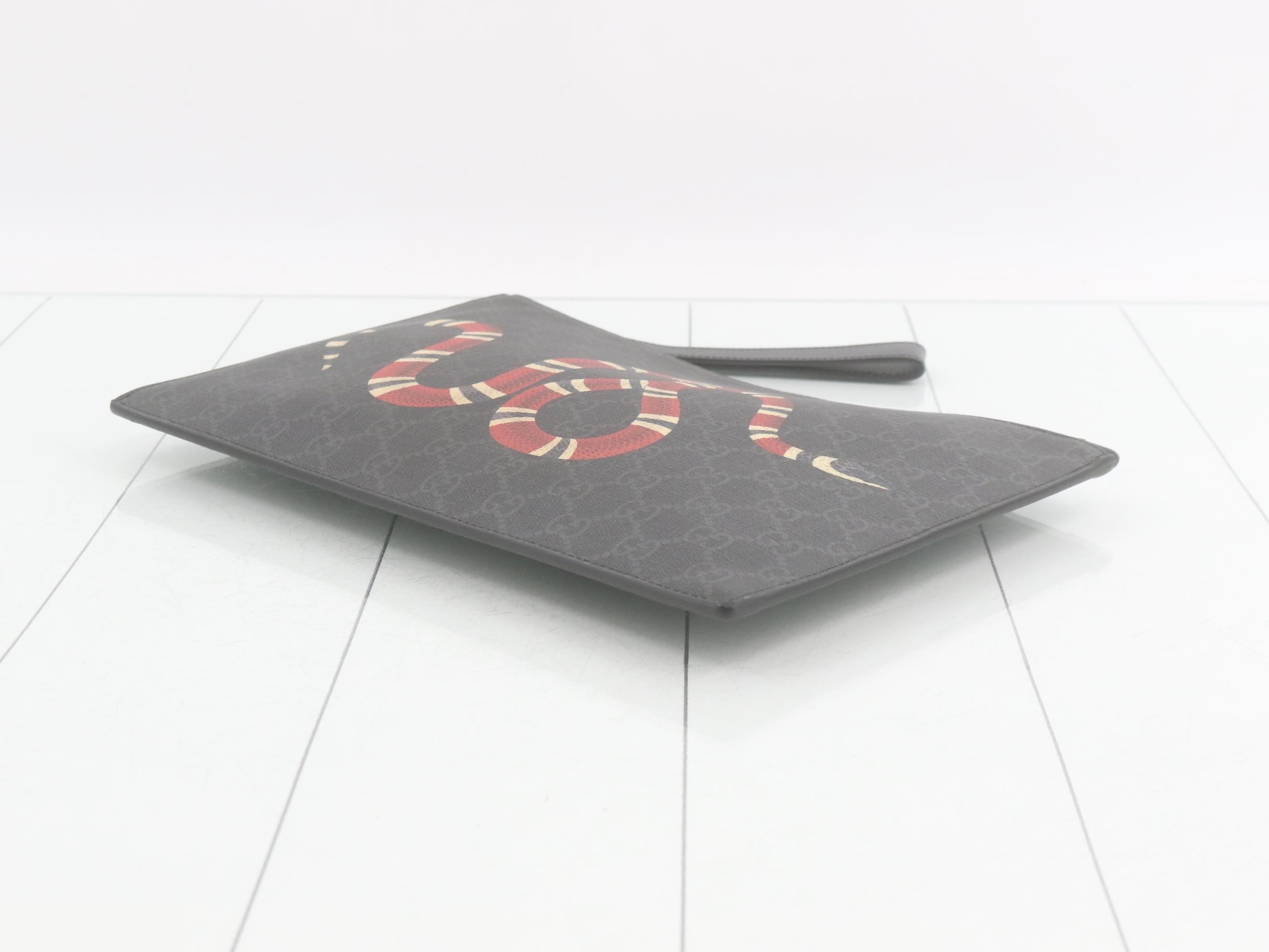 GG Supreme Kingsnake PVC Clutch Bag — view 6
