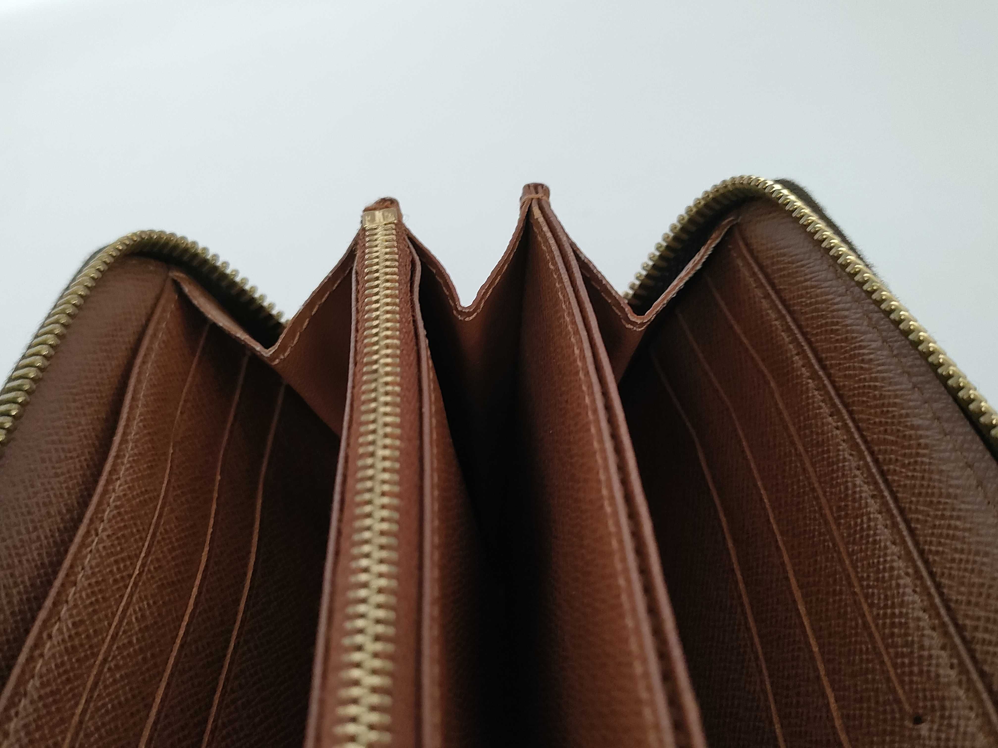 Monogram Louis Vuitton Monogram Zippy Brown Gold Hardware CA0187 Wallet — view 12