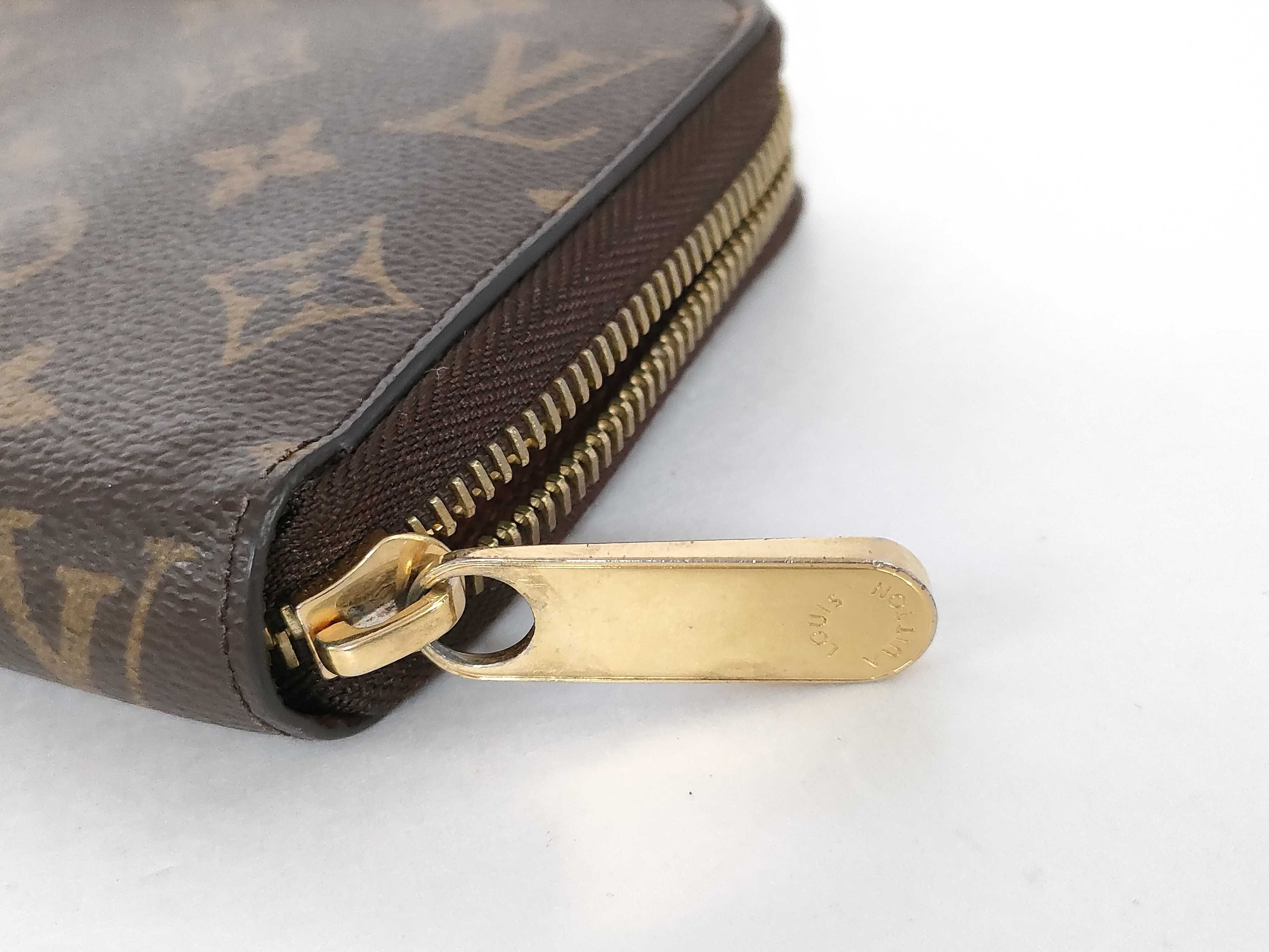 Monogram Louis Vuitton Monogram Zippy Brown Gold Hardware CA0187 Wallet — view 15