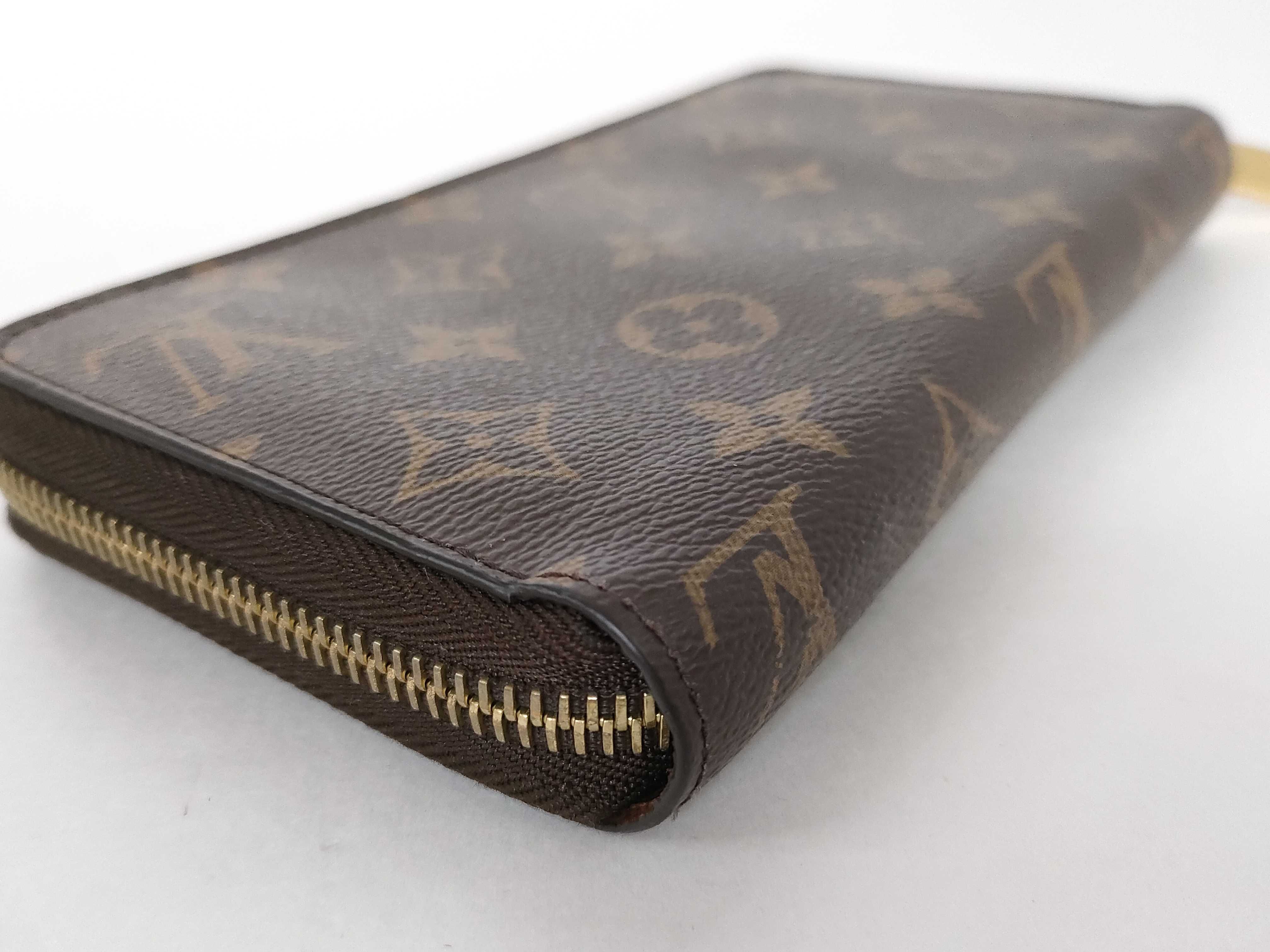 Monogram Louis Vuitton Monogram Zippy Brown Gold Hardware CA0187 Wallet — view 3