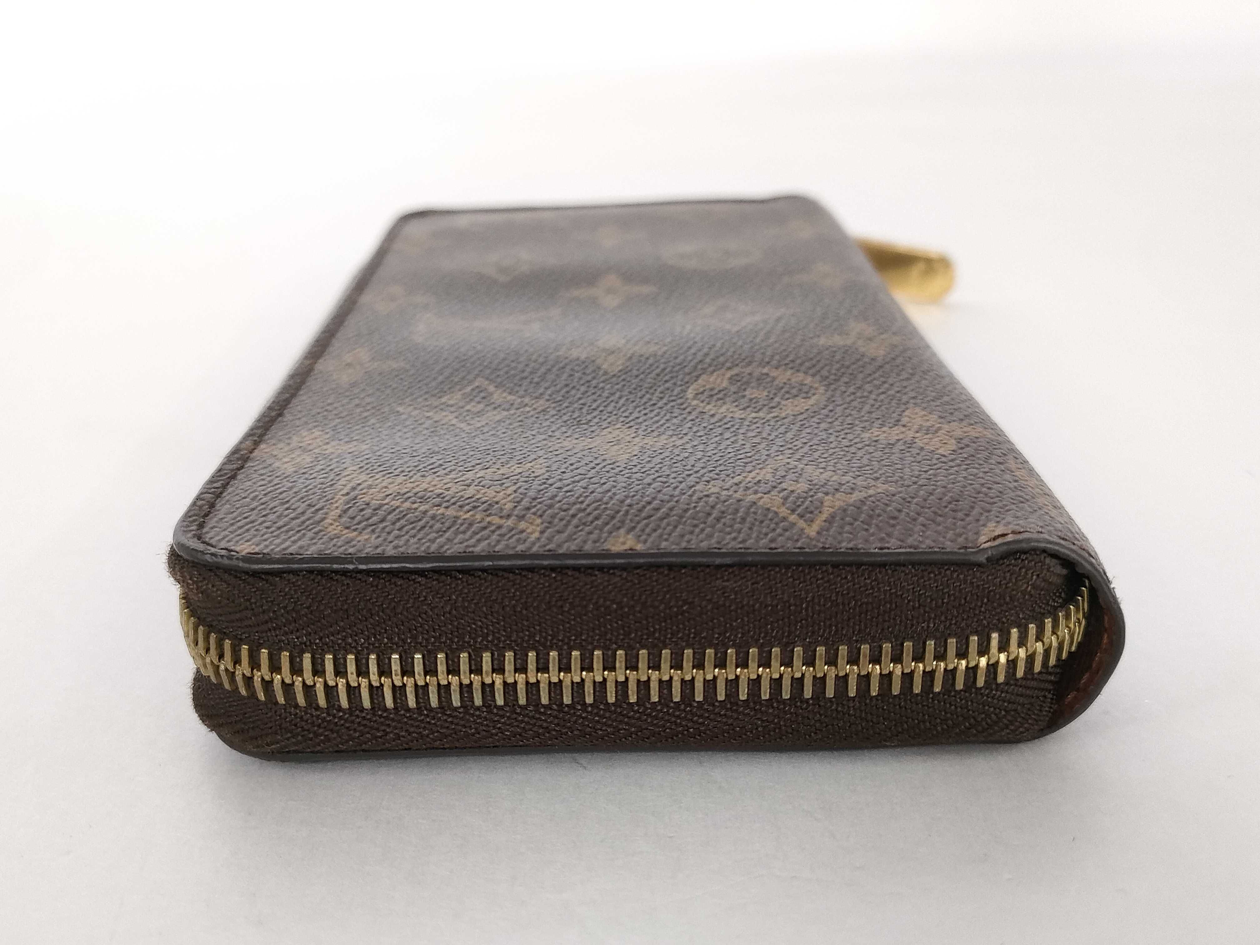 Monogram Louis Vuitton Monogram Zippy Brown Gold Hardware CA0187 Wallet — view 4