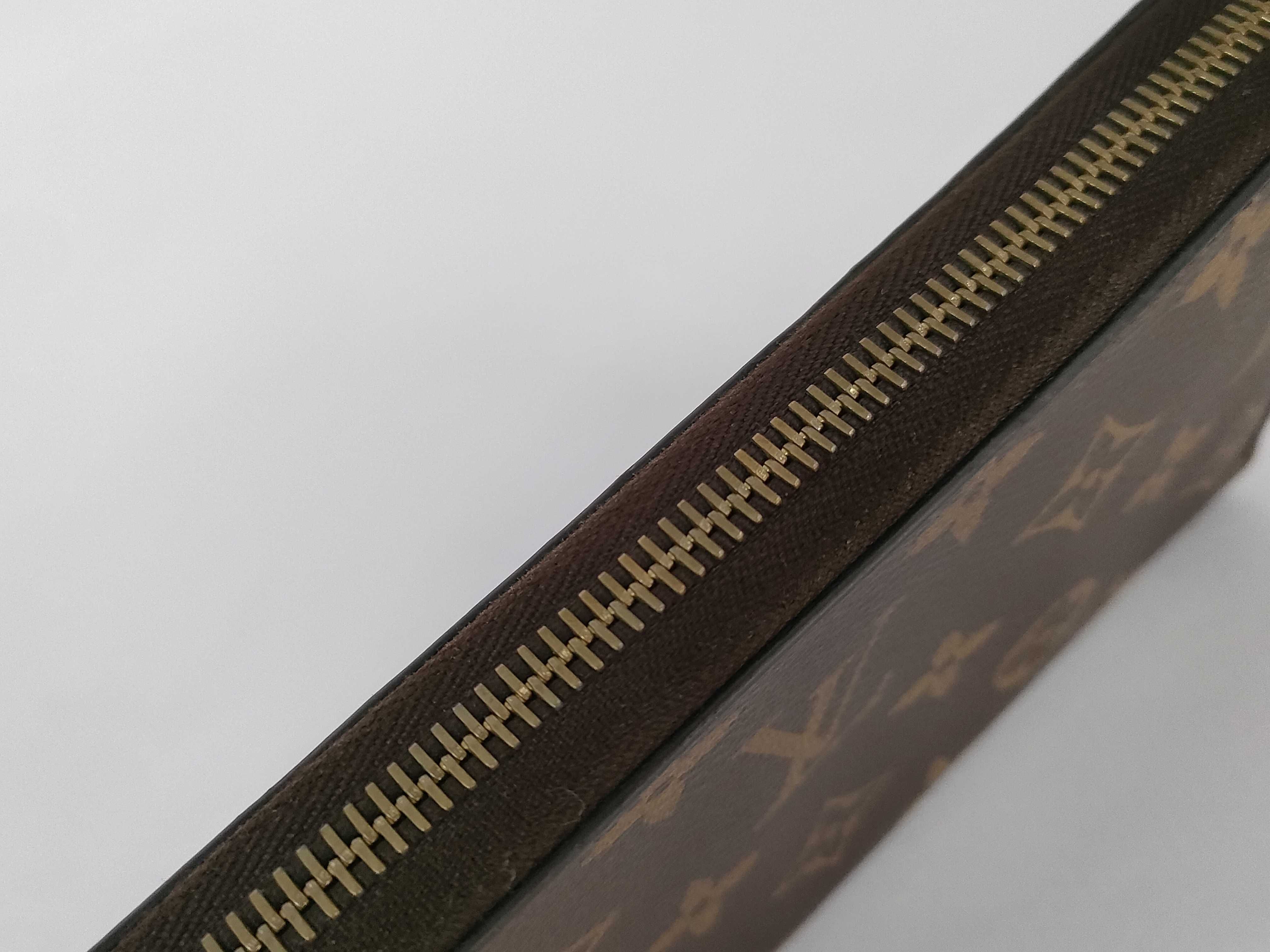 Monogram Louis Vuitton Monogram Zippy Brown Gold Hardware CA0187 Wallet — view 7