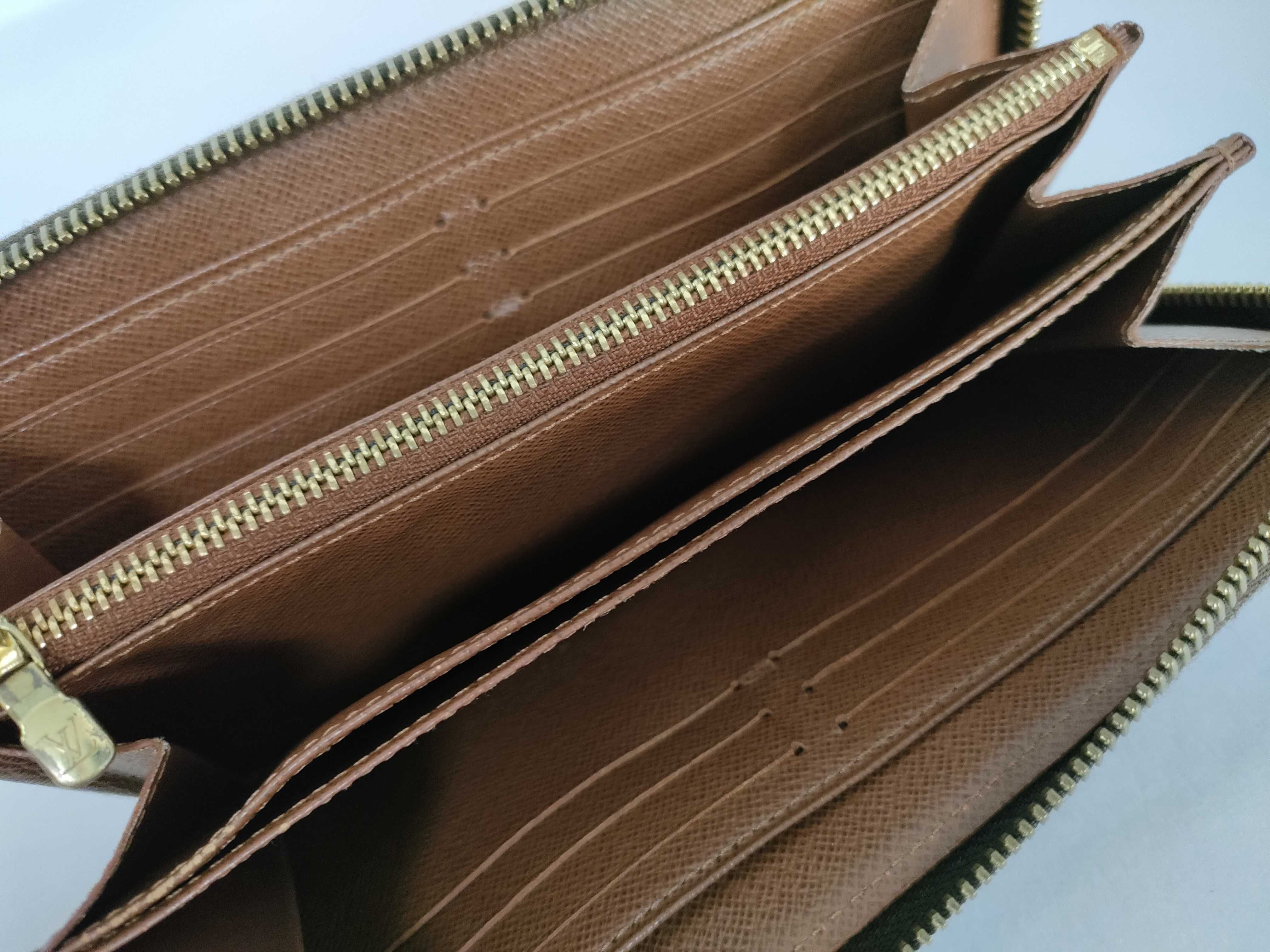 Monogram Louis Vuitton Monogram Zippy Brown Gold Hardware CA0187 Wallet — view 8