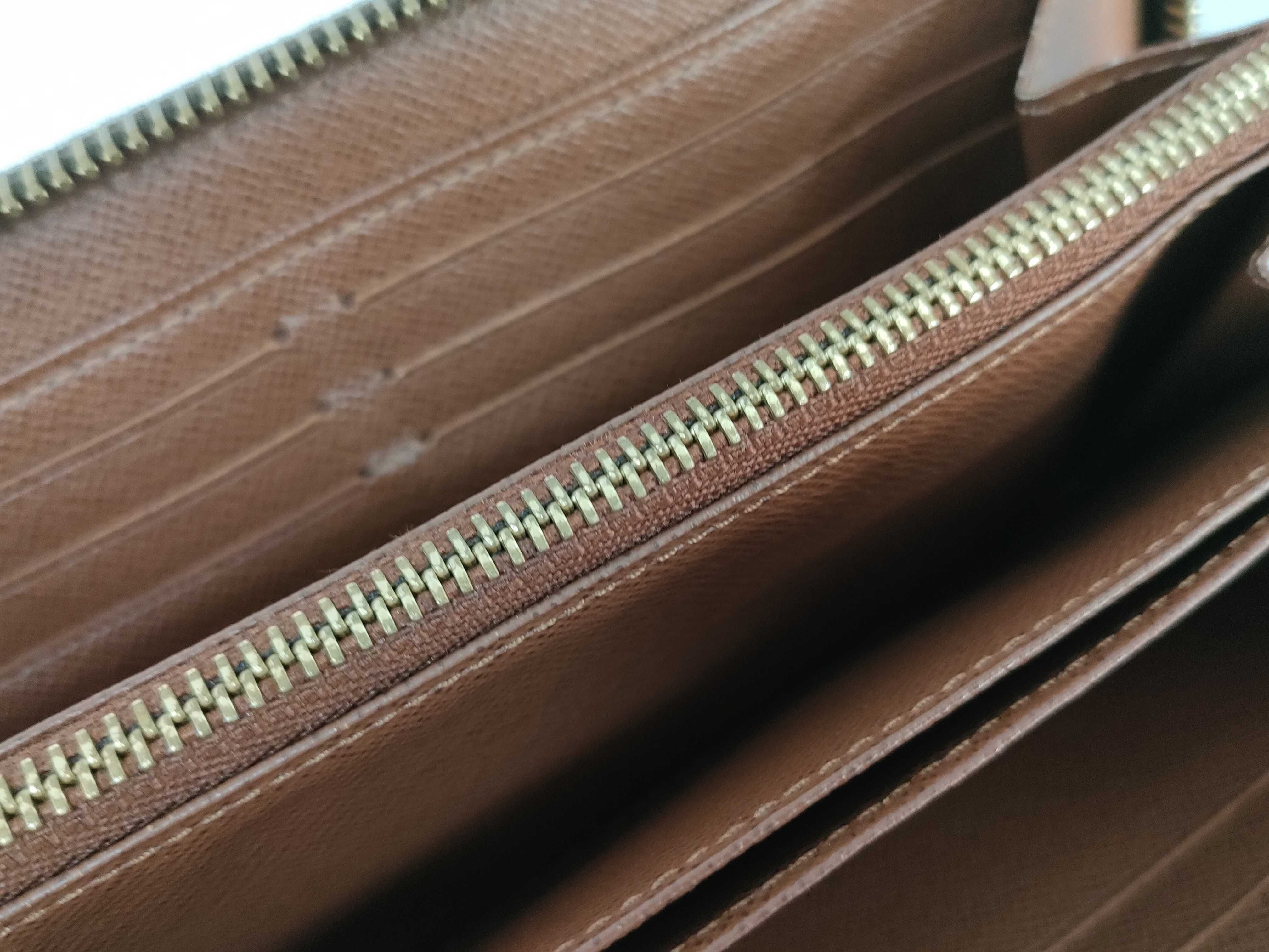Monogram Louis Vuitton Monogram Zippy Brown Gold Hardware CA0187 Wallet — view 9