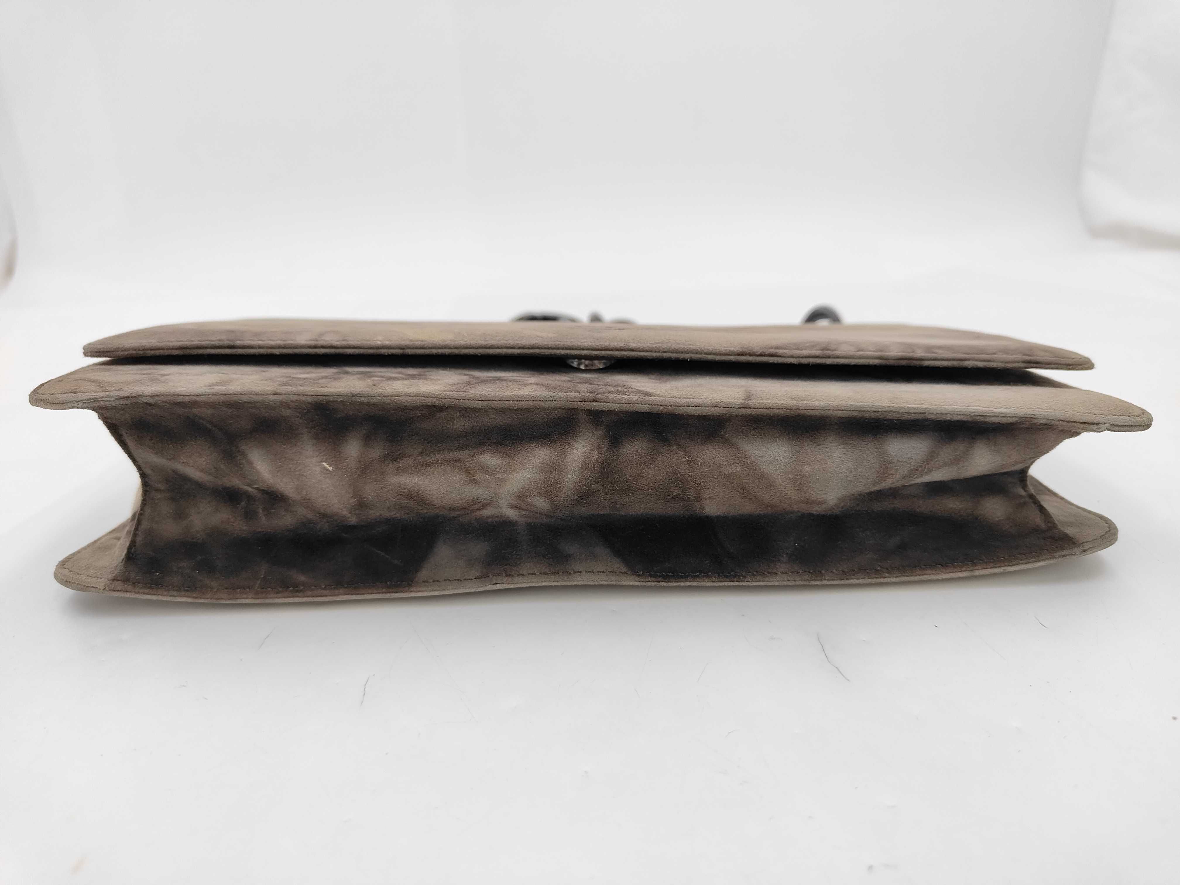 Suede Shoulder Bag with Chain — view 7