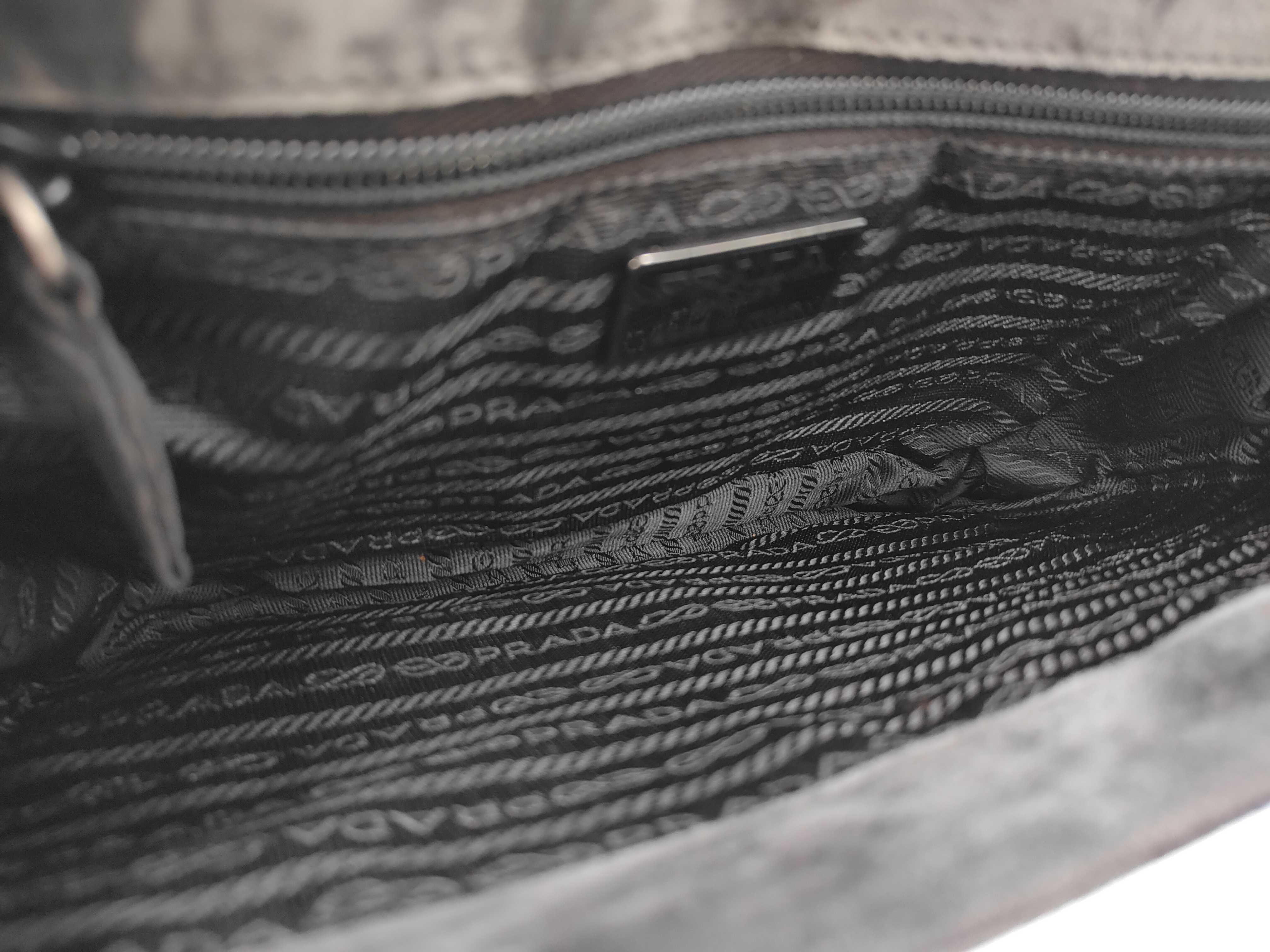 Suede Shoulder Bag with Chain — view 9