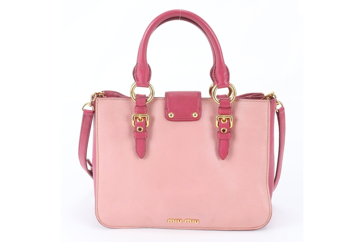 Madras Leather 2-Way Shoulder Bag, Crossbody Bag, Handbag — view 4