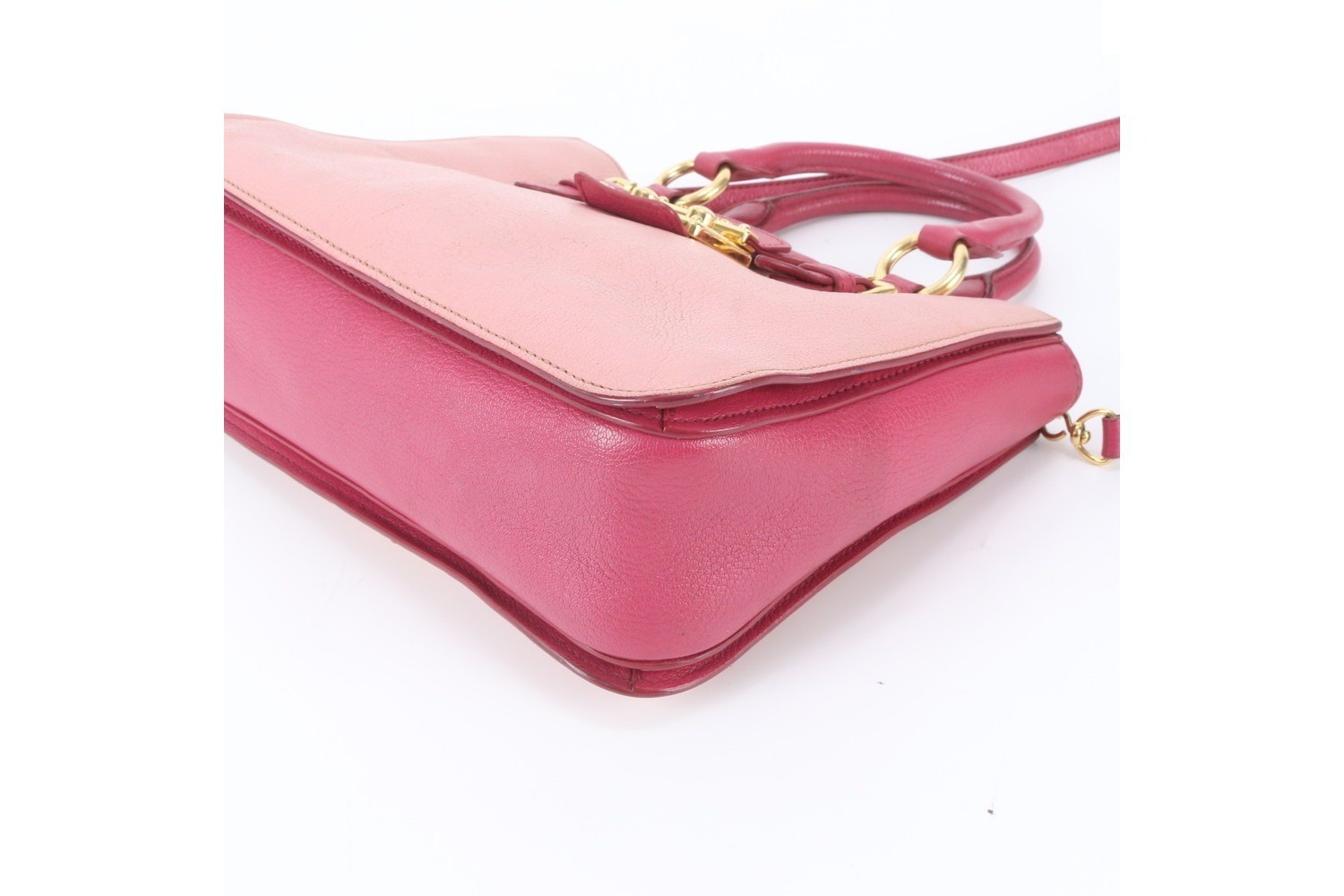 Madras Leather 2-Way Shoulder Bag, Crossbody Bag, Handbag — view 5
