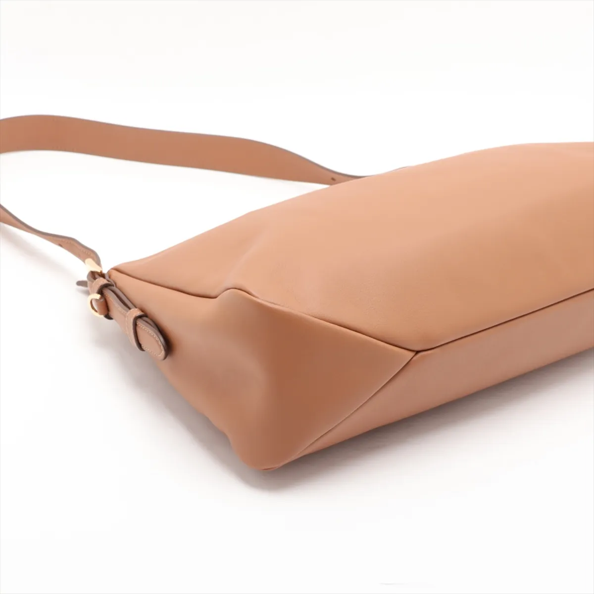 Aimé Large 1BC228 Leather Shoulder Bag Brown — view 4