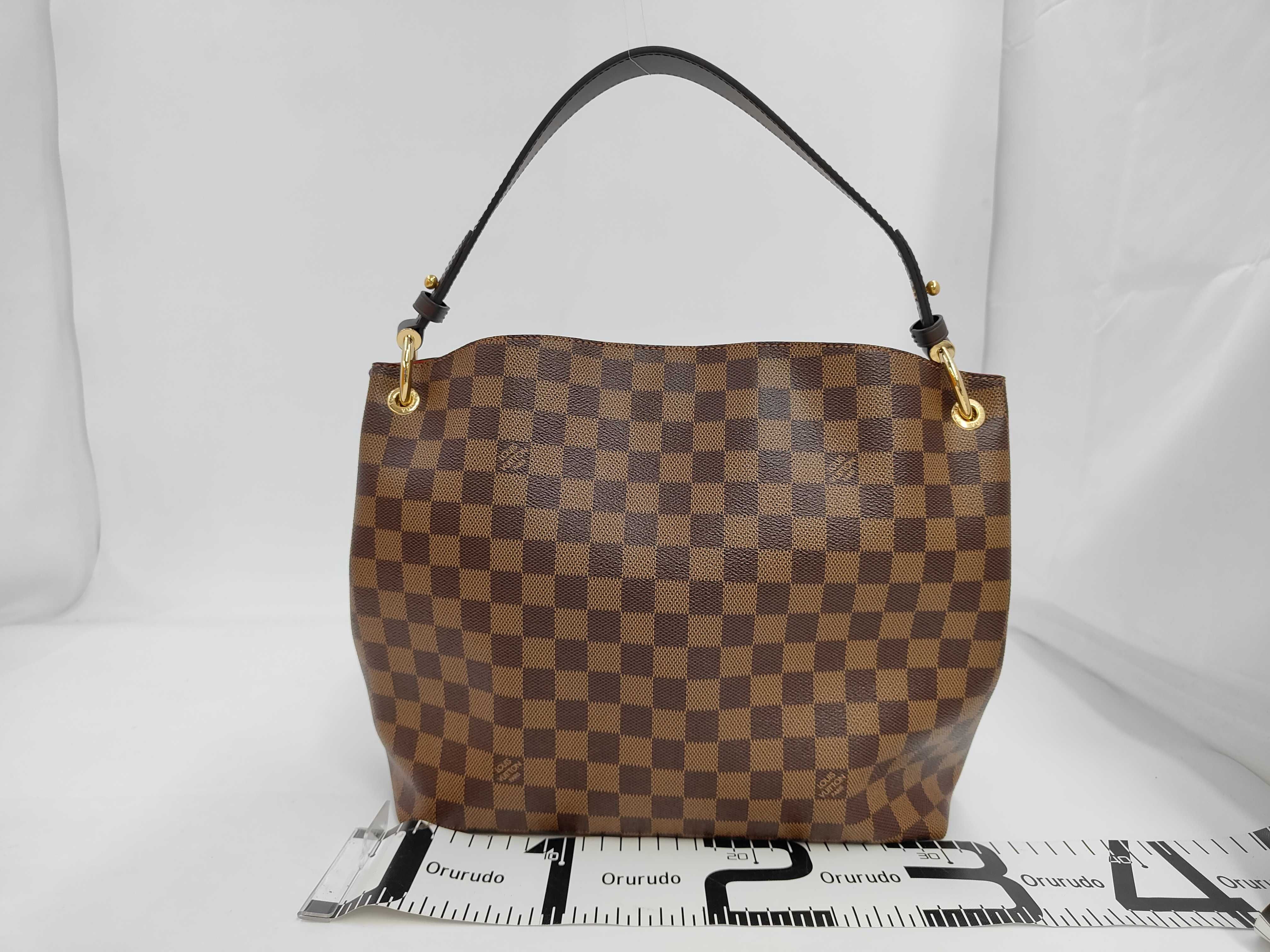 Damier N44045 Graceful MM Shoulder Bag Tote Bag — view 2