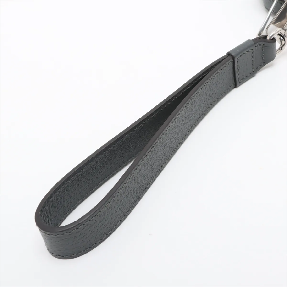GG Supreme PVC x Leather Shoulder Bag Gray 699439 — view 5