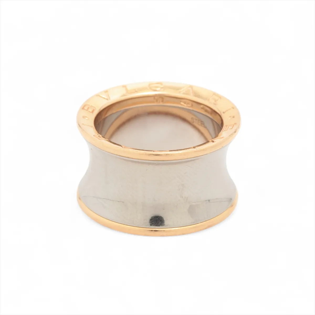 B.zero1 Anish Kapoor Ring, 750 (PG) x SS, 10.4g, Size 53, FC06106, Metal wear.
