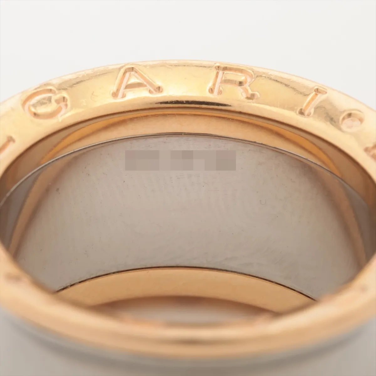 B.zero1 Anish Kapoor Ring, 750 (PG) x SS, 10.4g, Size 53, FC06106, Metal wear. — view 4
