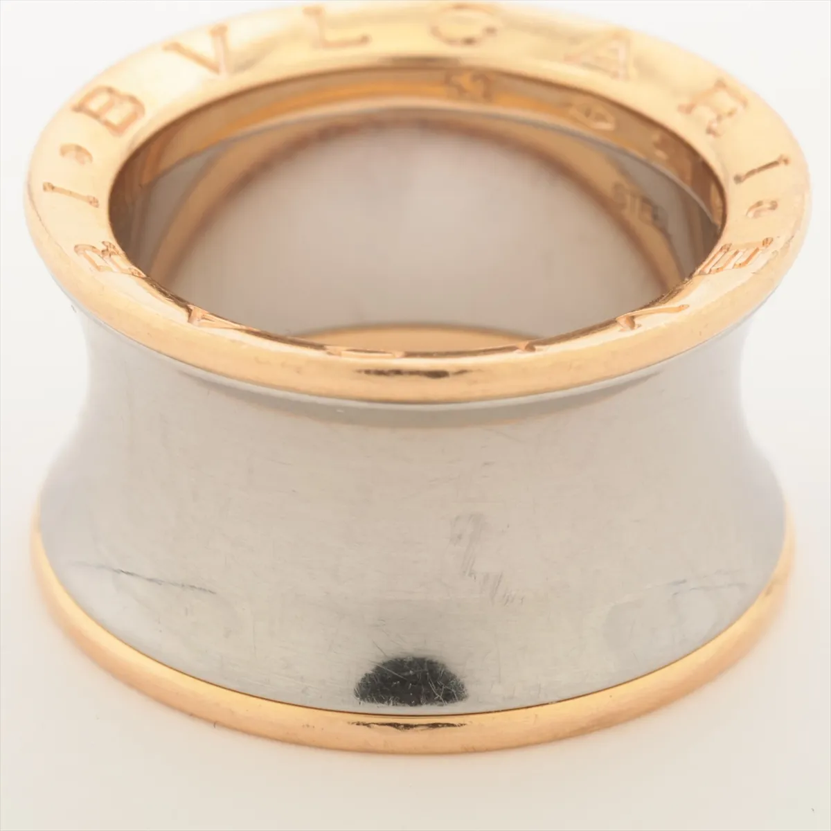 B.zero1 Anish Kapoor Ring, 750 (PG) x SS, 10.4g, Size 53, FC06106, Metal wear. — view 5