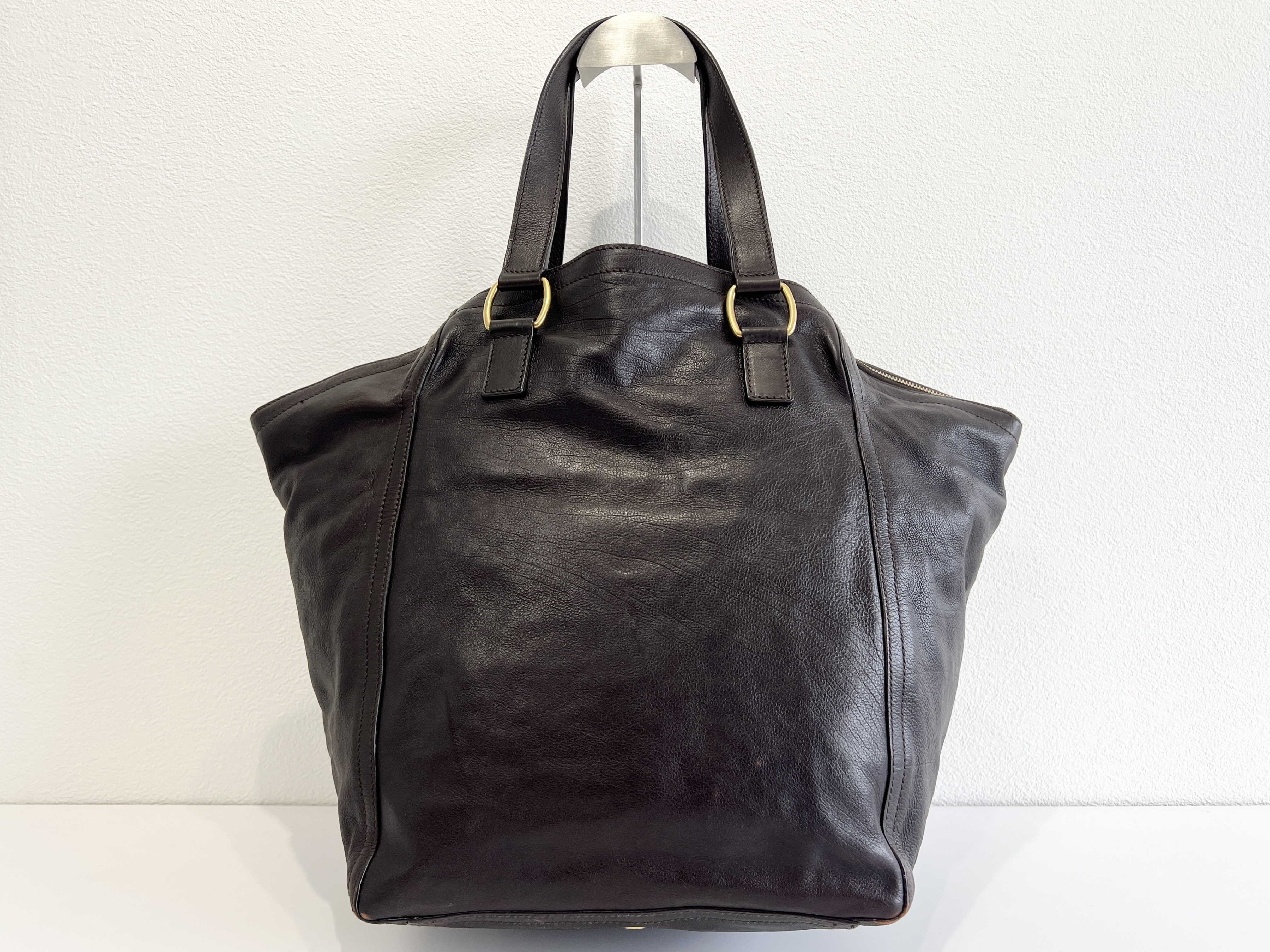 Rive Gauche Downtown Leather Suede Tote Bag Handbag Tote Bag — view 3