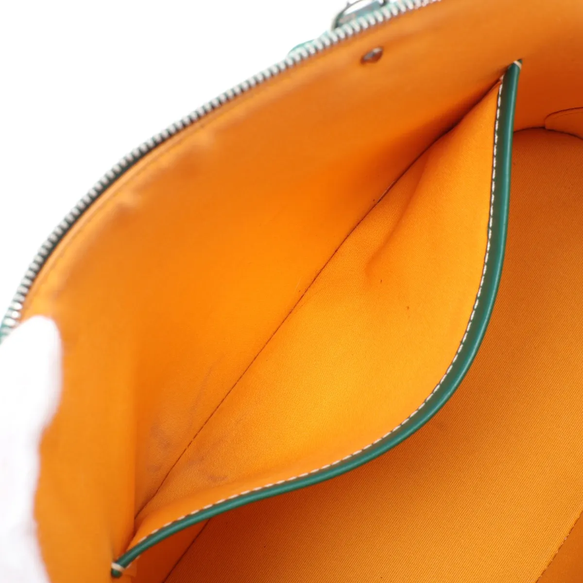 Vendome PVC x Leather 2-Way Handbag, Green — view 9